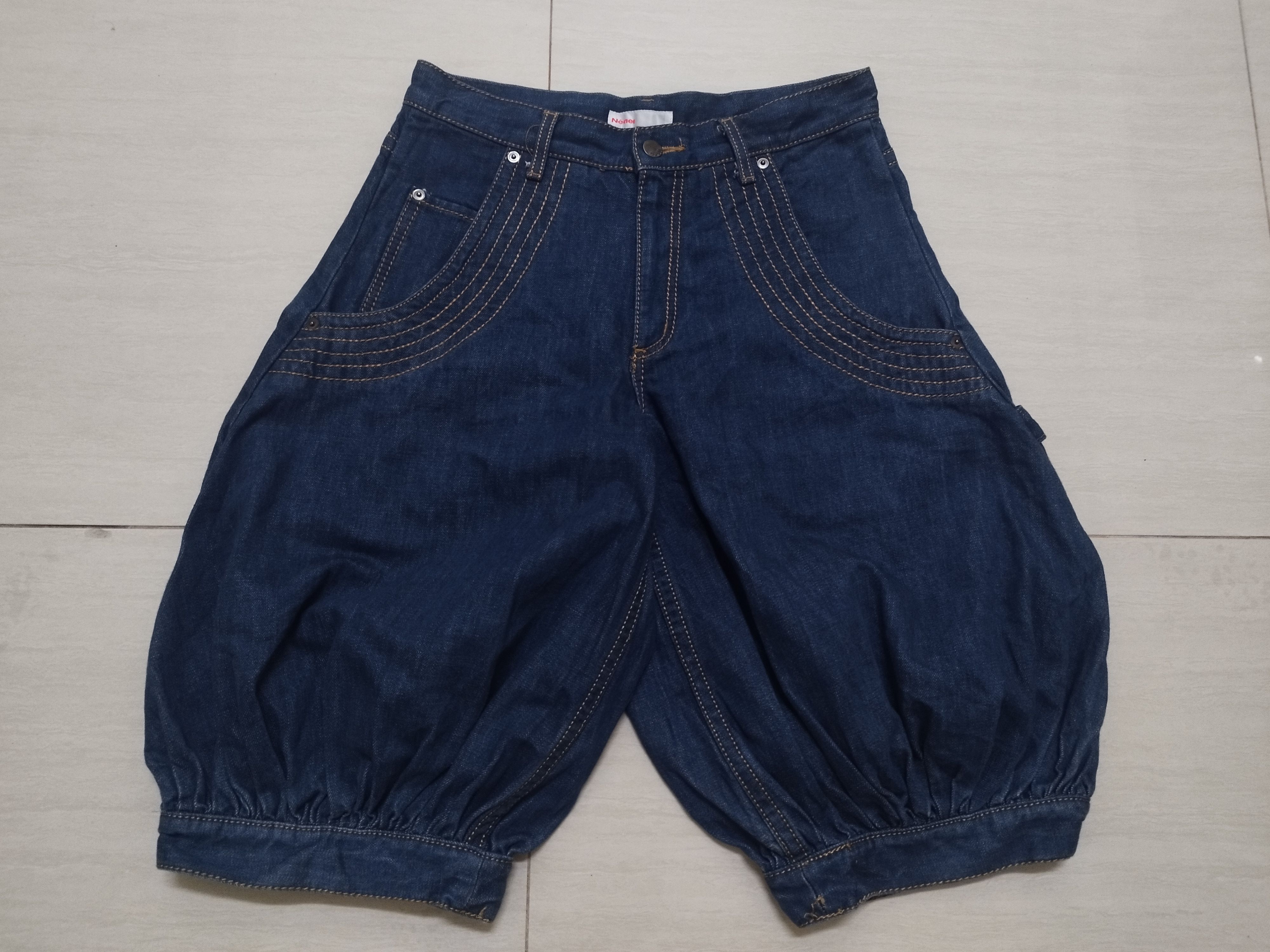 Issey Miyake Ne-net issey miyake short ballon Denim pants Size US 30 / EU 46 - 1 Thumbnail