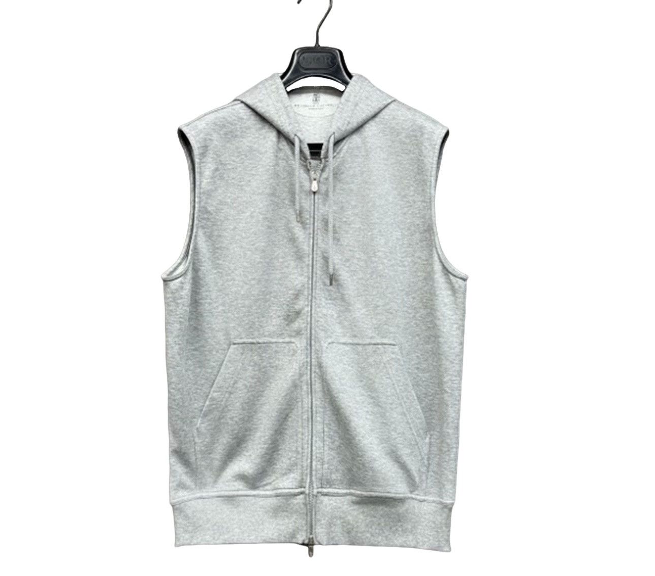 Brunello Cucinelli Brunello Cucinelli Gray Hoodie Vest Size M Size US M / EU 48-50 / 2 - 1 Thumbnail