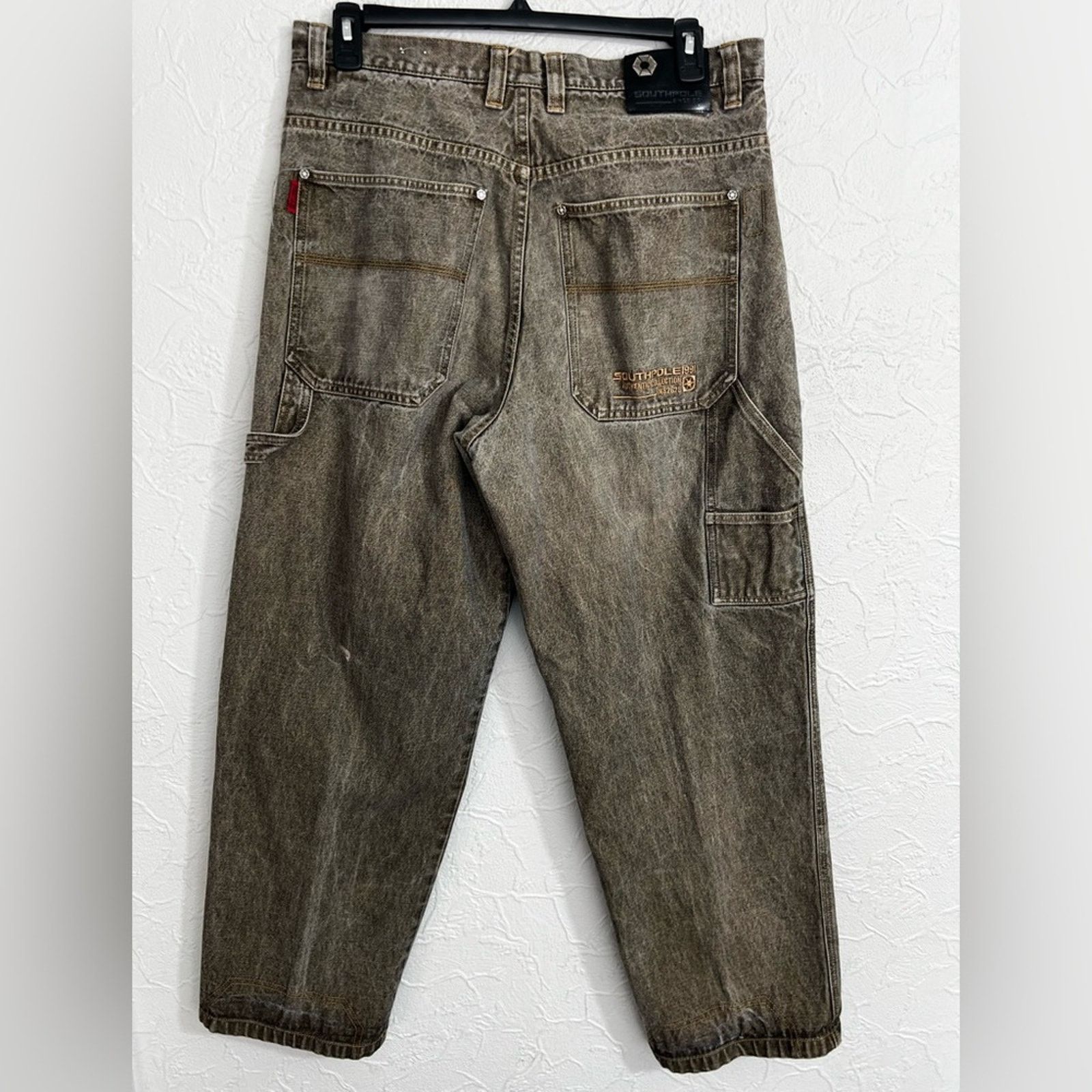 Southpole Vintage Southpole Denim Jean 38 Brown Baggy Carpenter Y2K Size US 38 / EU 54 - 2 Thumbnail
