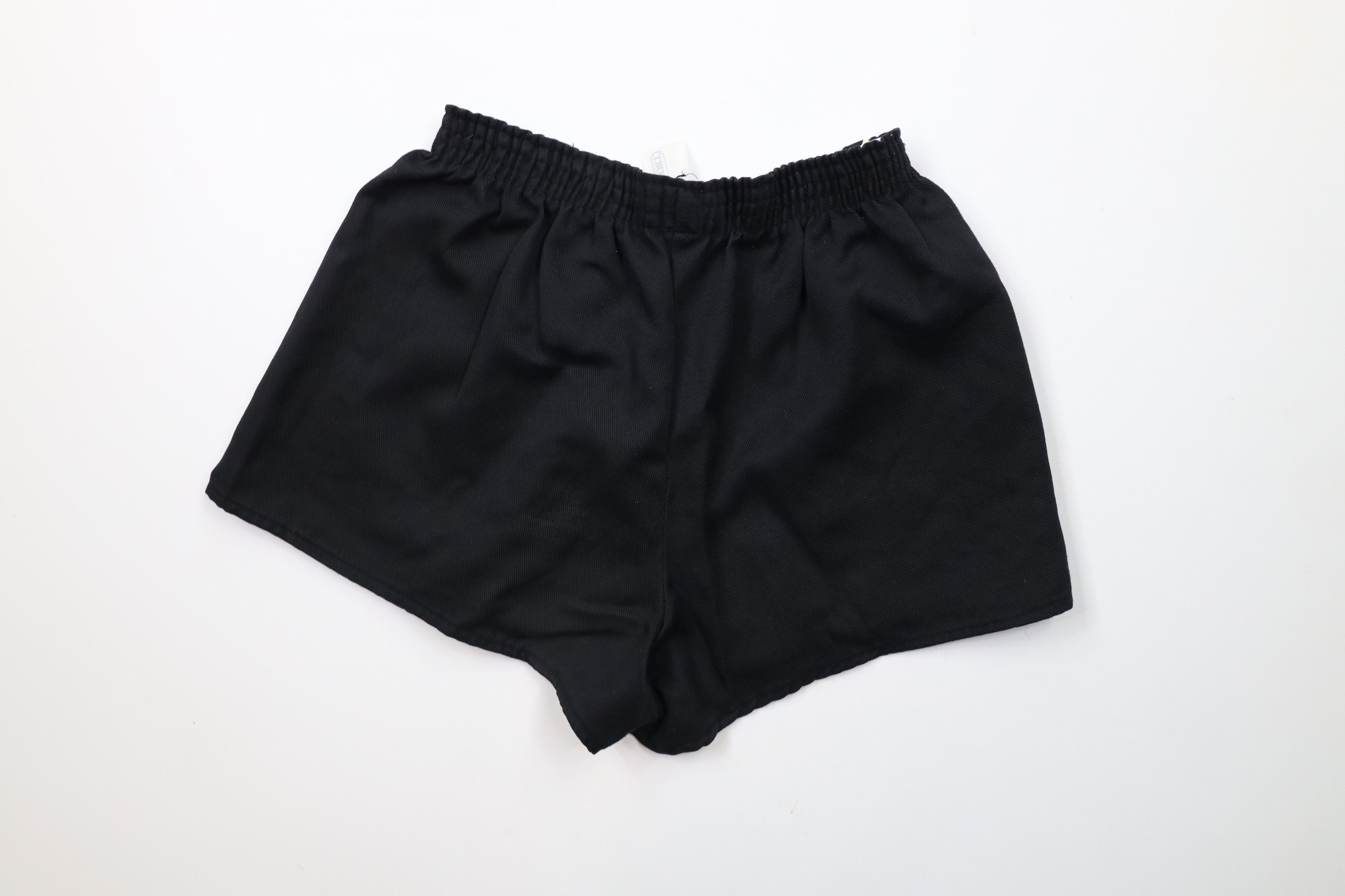 Vintage Vintage 70s Streetwear Running Short Shorts Black USA Size 23" - 6 Thumbnail