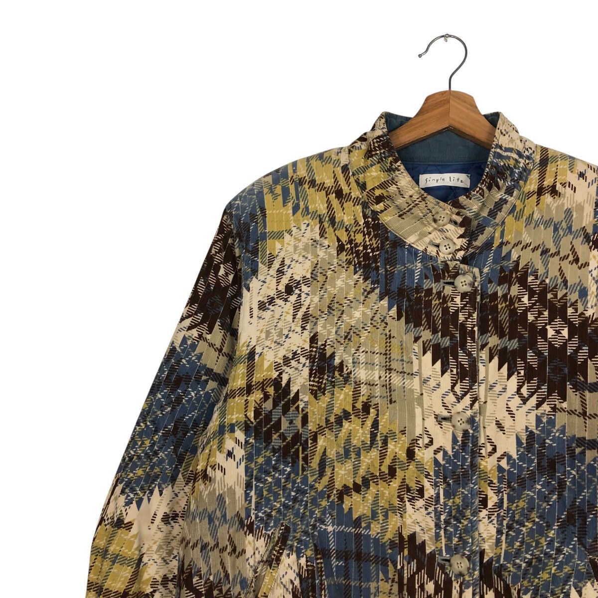 Japanese Brand × Vintage Vintage Button Chore Jacket Simple Life Tartan Issey Miyake Size US M / EU 48-50 / 2 - 8 Thumbnail