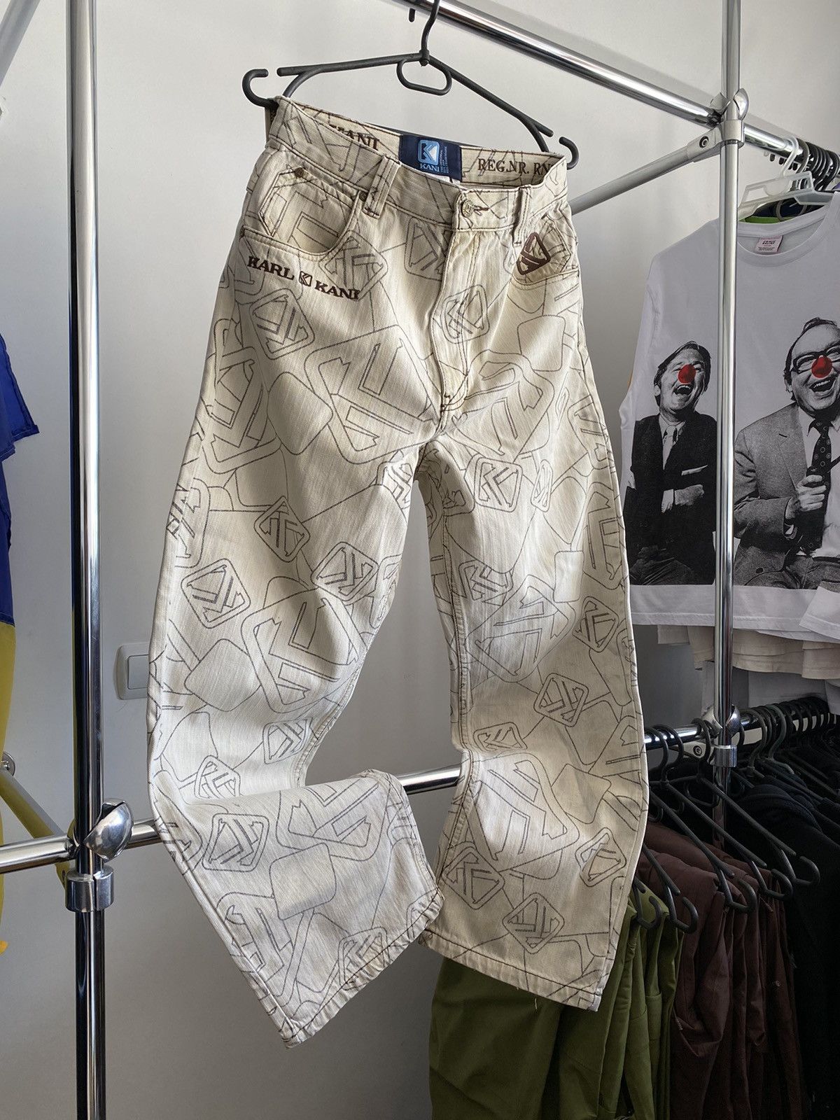 Karl Kani × Vintage Rare Vintage Karl Kani Monogram Baggy Jeans Rap Size US 30 / EU 46 - 10 Thumbnail
