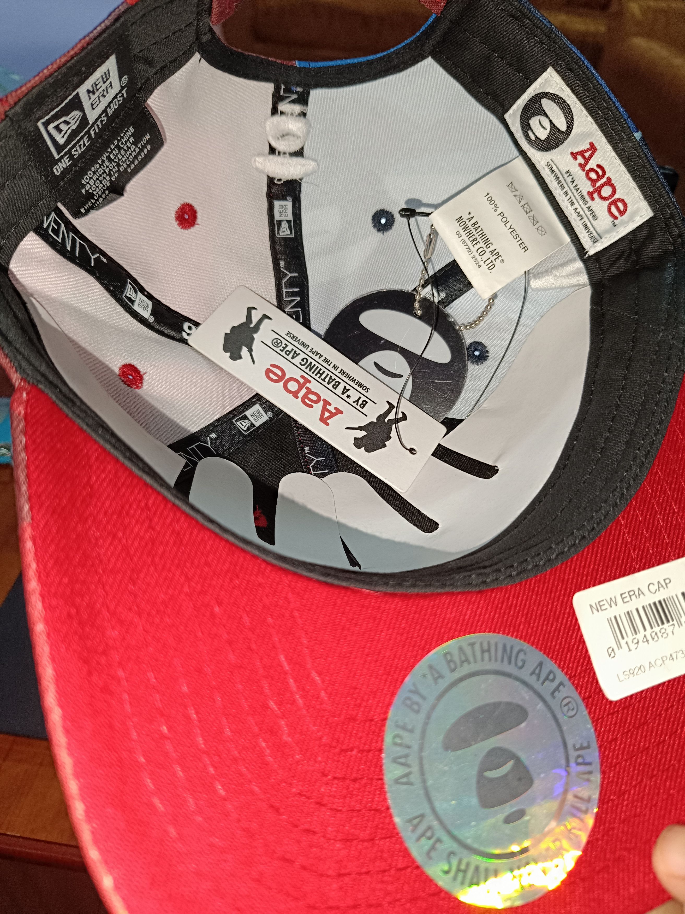 Aape Aape by BAPE x New Era 9TWENTY Adjustable Cap Size ONE SIZE - 5 Thumbnail