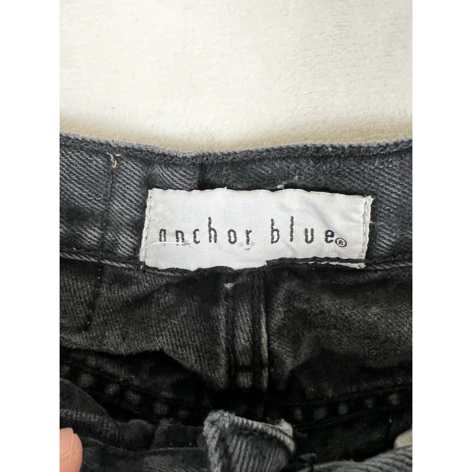 Anchor Blue VINTAGE Anchor Blue Black Denim Jeans Women’s Size 9 Mom High Waisted Tapered 90s Grunge USA Mens? Girls? Wait. Size 30" / US 8 / IT 44 - 2 Thumbnail