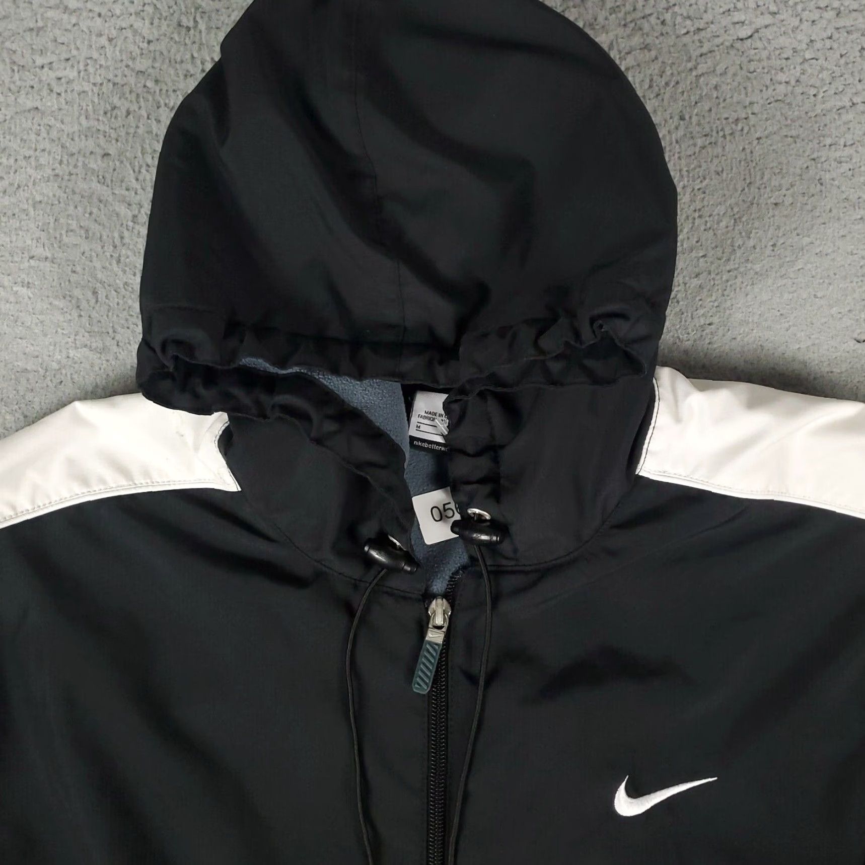 Nike Nike Jacket Mens M Black Fleece Lined Trench Coat Full Zip Hooded Pockets Logo Zipper Winter All Seasons Long Regular Size US M / EU 48-50 / 2 - 2 Thumbnail