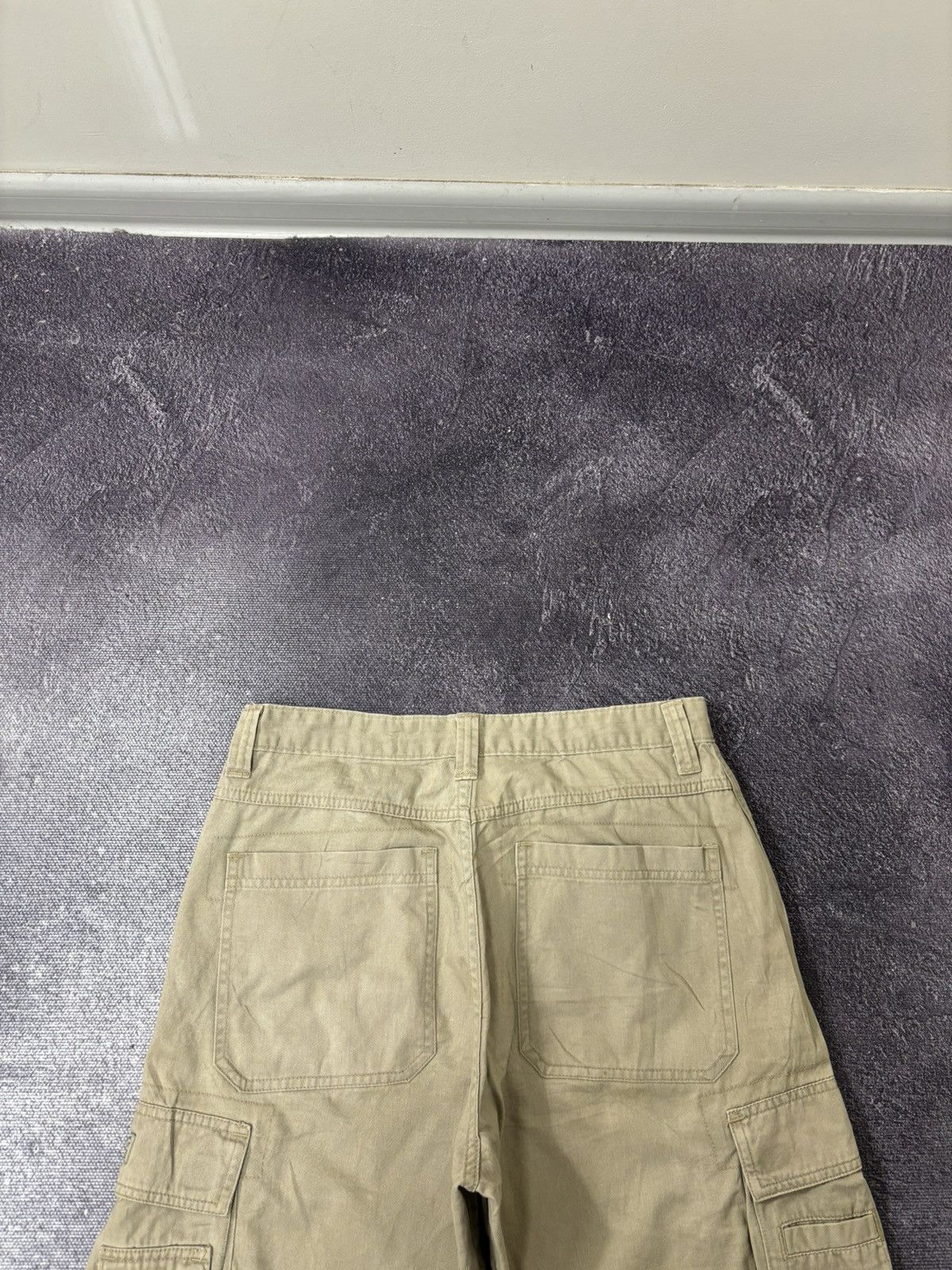 Vintage Vintage Wrangler Y2K Dad Hype Cream Baggy Cargo Shorts Size US 30 / EU 46 - 17 Thumbnail