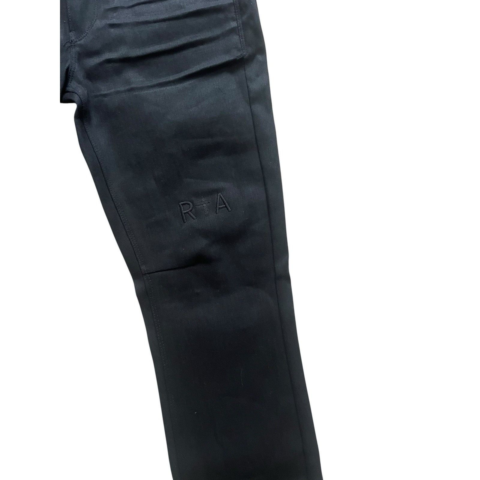Rta RtA Mens Akio Raw Black Jeans Black $255 Size 31/32 Size US 31 - 5 Thumbnail