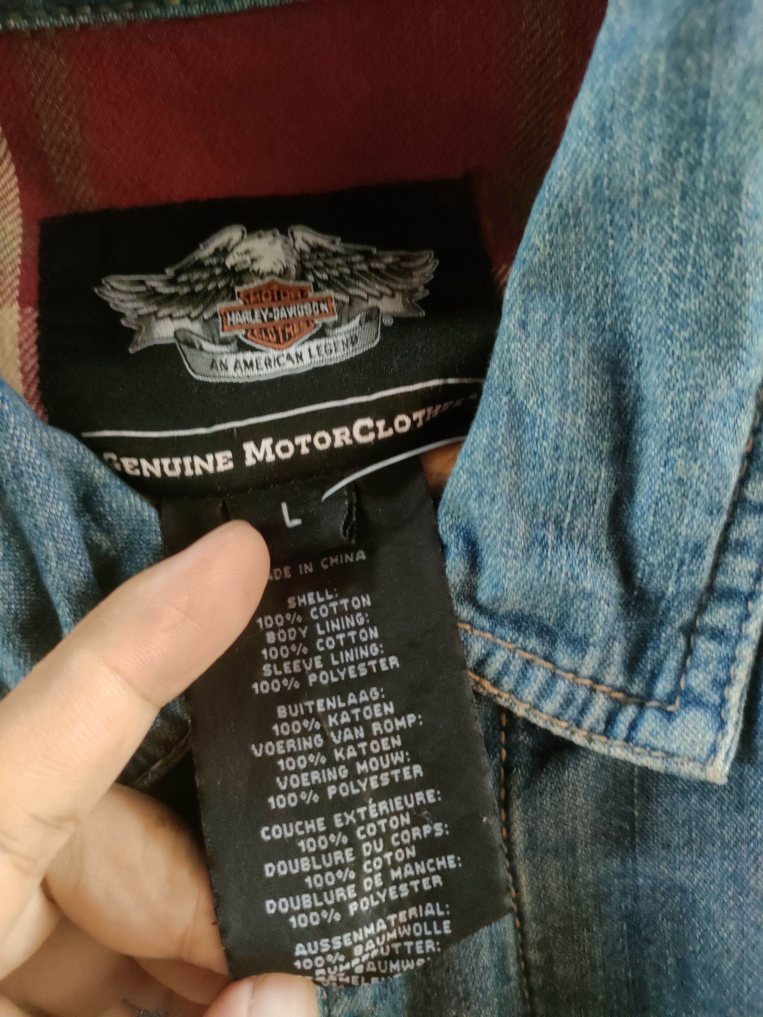 Harley Davidson Harley Davidson Flannel Denim Size US L / EU 52-54 / 3 - 9 Thumbnail