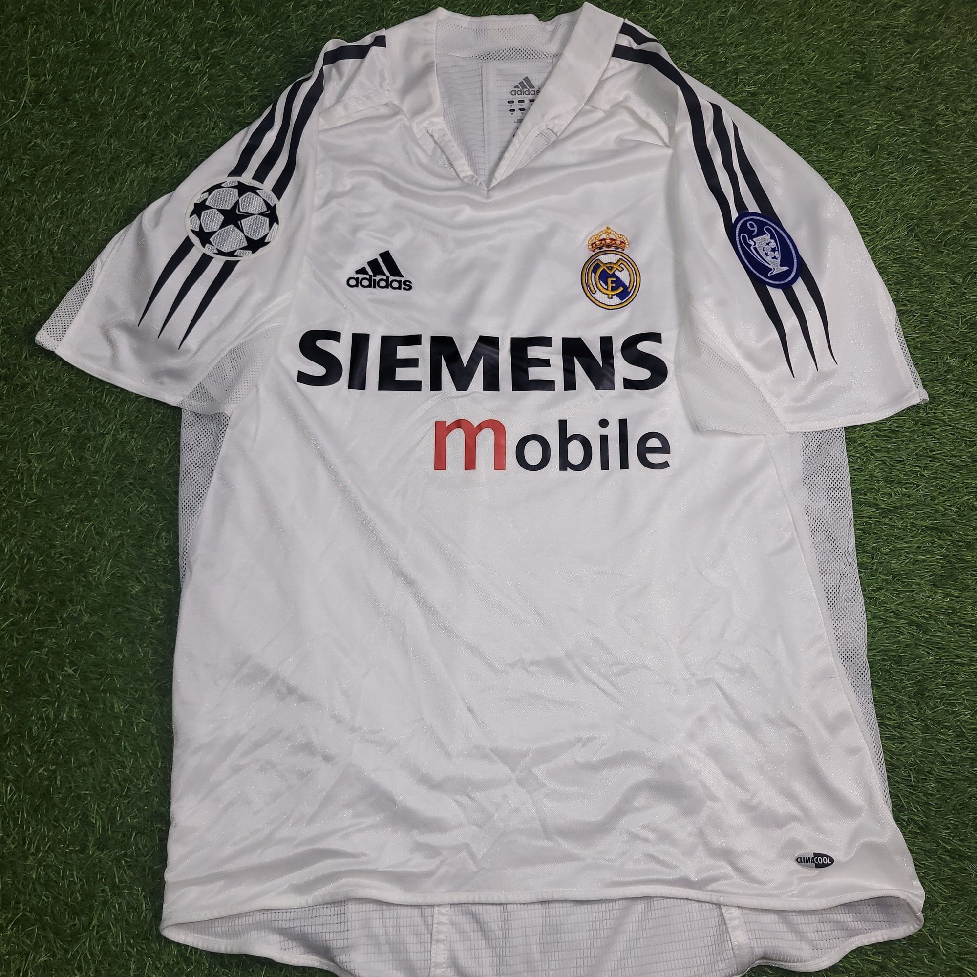 Adidas Zidane Real Madrid PLAYER ISSUE 2004 2005 Soccer Jersey M Size US M / EU 48-50 / 2 - 2 Thumbnail