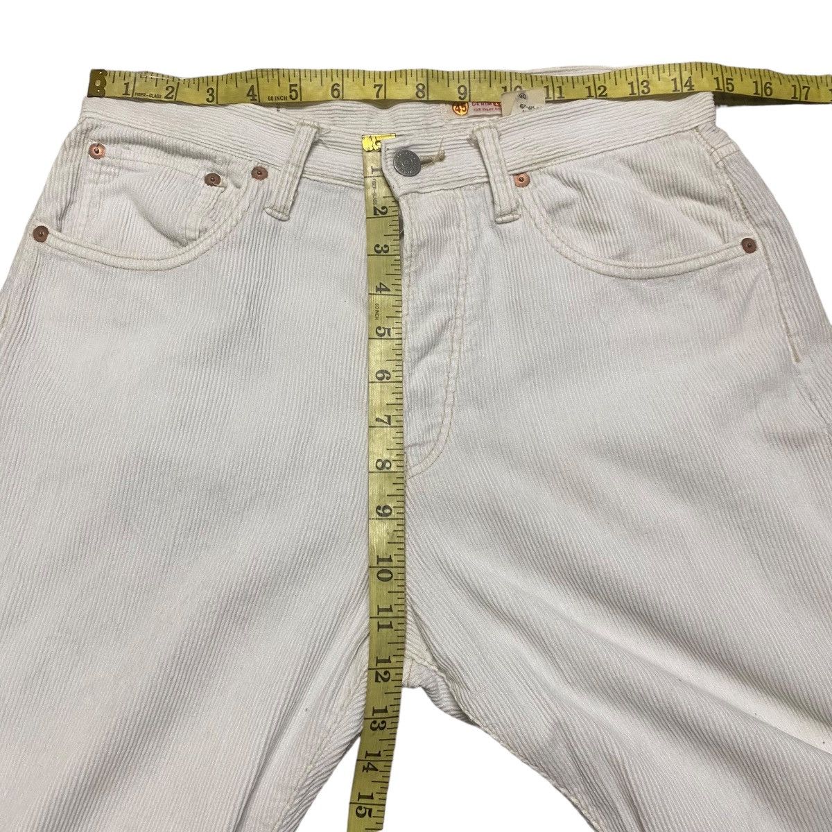 45rpm Vintage 45rpm White Corduroy Pants Size US 29 - 20 Thumbnail