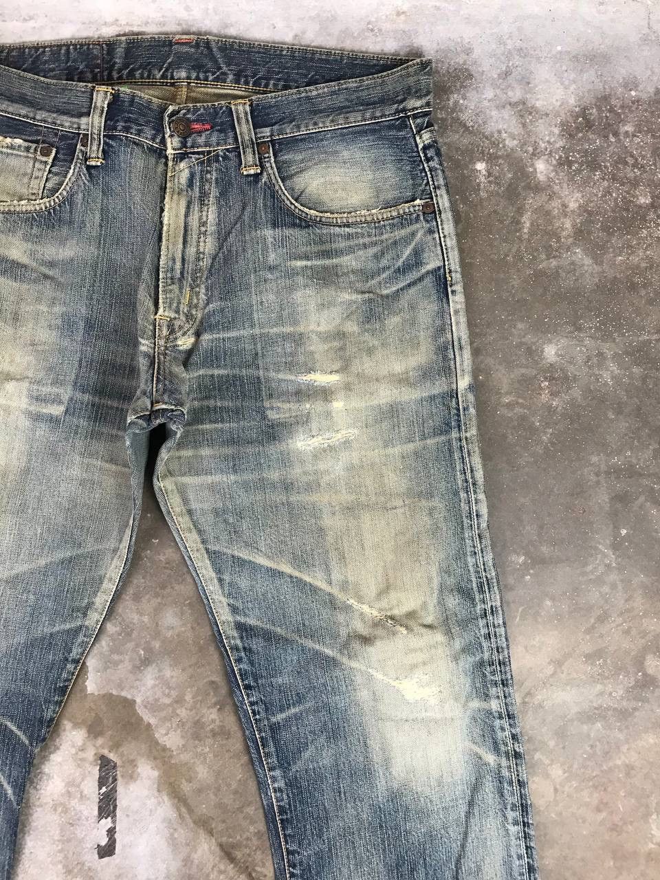 Edwin × Japanese Brand × Vintage Vintage Distressed Edwin Denim Pants Size US 36 / EU 52 - 4 Thumbnail