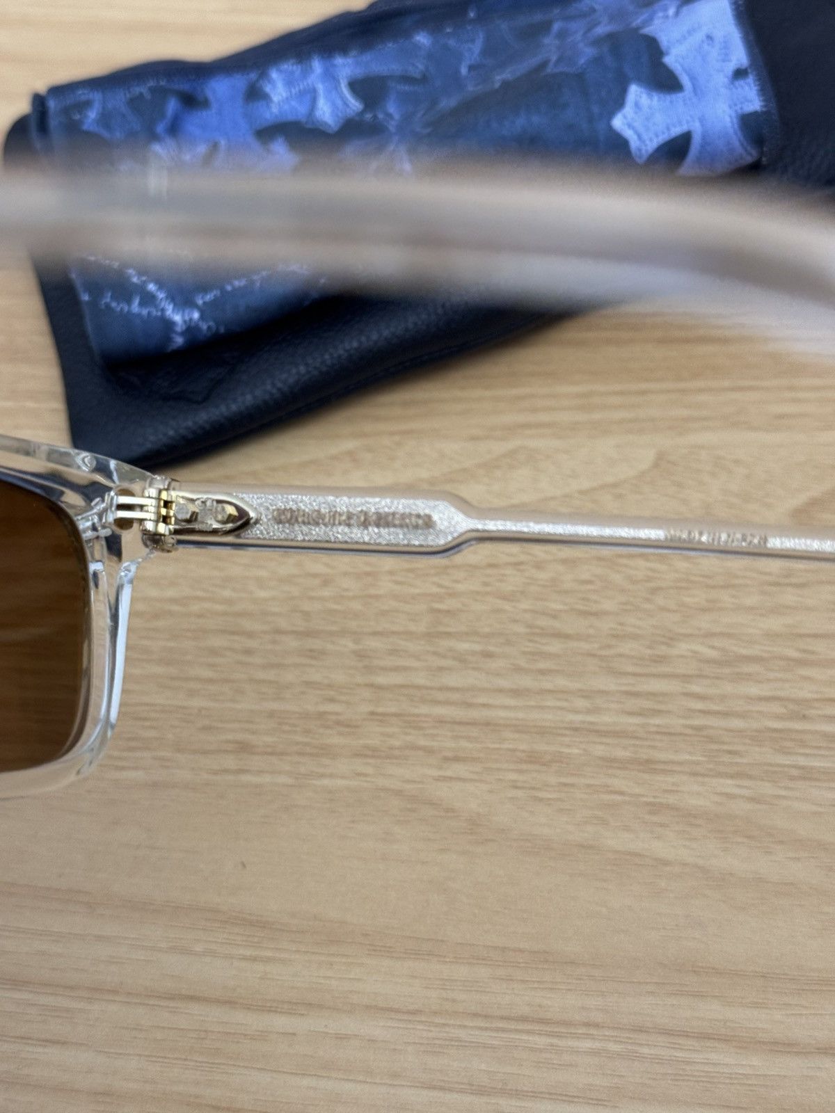 Chrome Hearts Chrome Hearts Ambidixtrous Crystal 18k Gold Glasses Size ONE SIZE - 8 Thumbnail