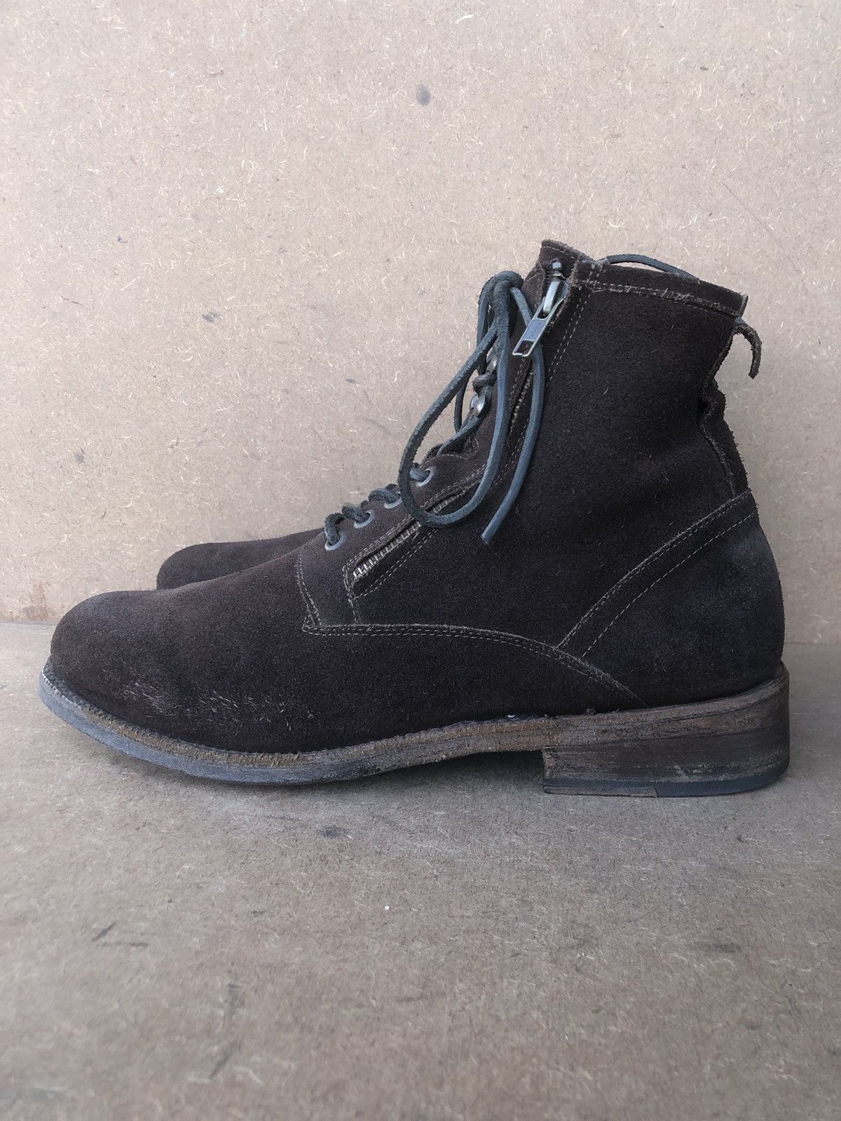 Vintage ZZYXX Brown Suede Leather Men’s Boots Size 10 Size US 10 / EU 43 - 2 Thumbnail