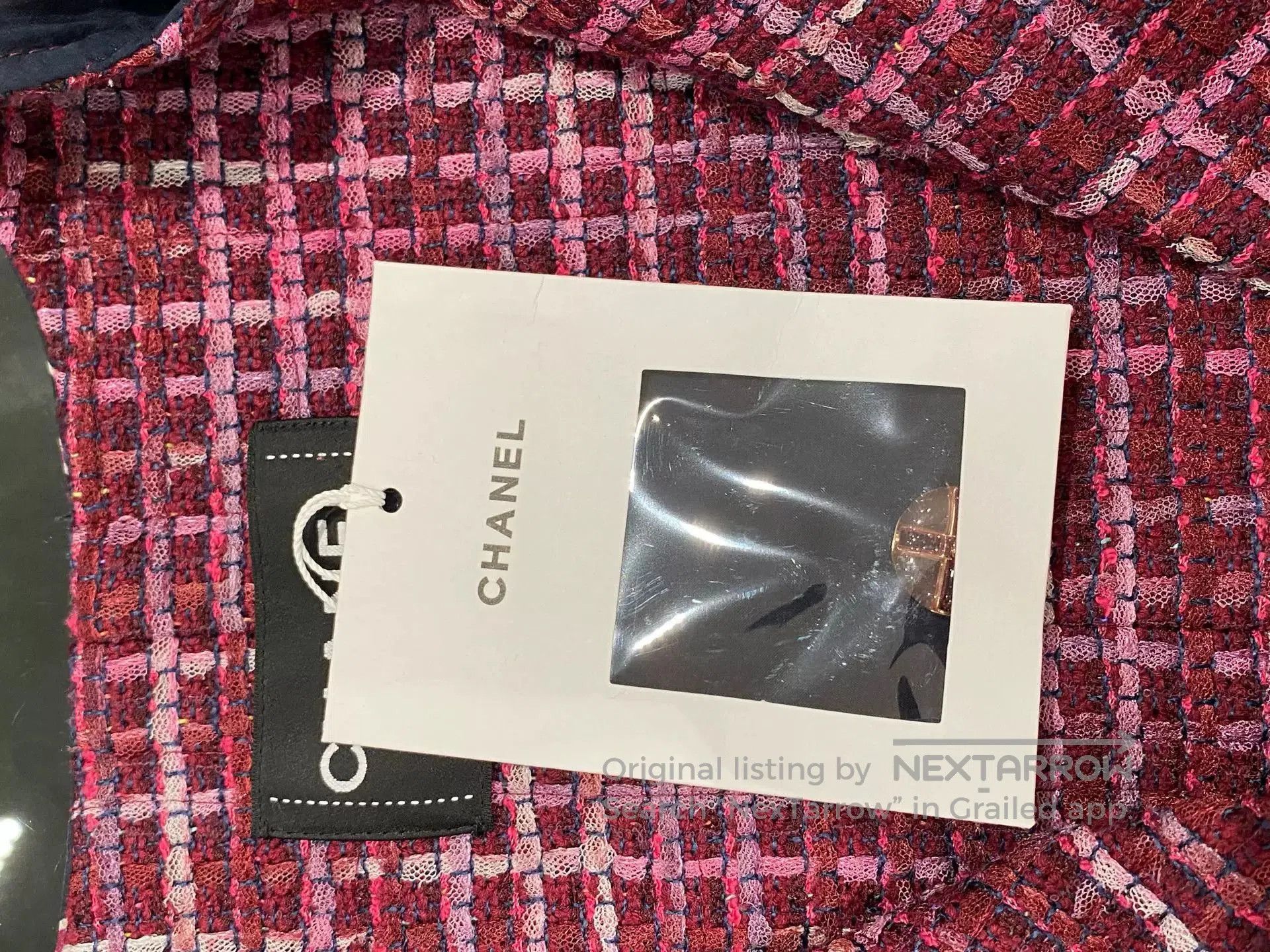 Chanel Chanel 23 Blue Graffiti Logo Coat. Size US XS / EU 42 / 0 - 4 Thumbnail