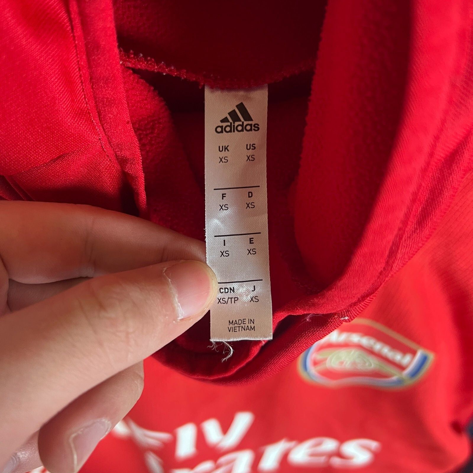 Adidas Adidas Arsenal Training Jersey Men's Size XS Red ` Size US XS / EU 42 / 0 - 4 Thumbnail