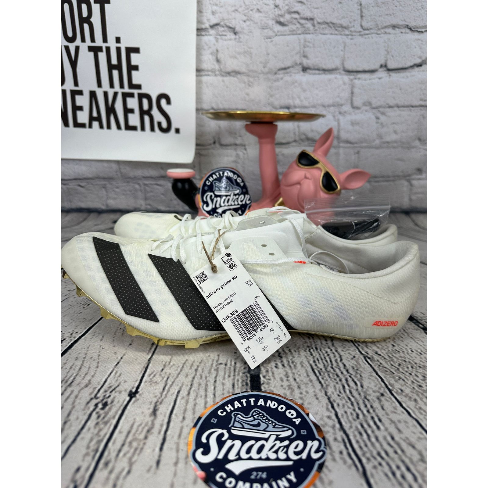 Adidas Adidas Adizero Prime Sprint x Tokyo Mens Size 13 Gold Shoes Size US 13 / EU 46 - 3 Thumbnail
