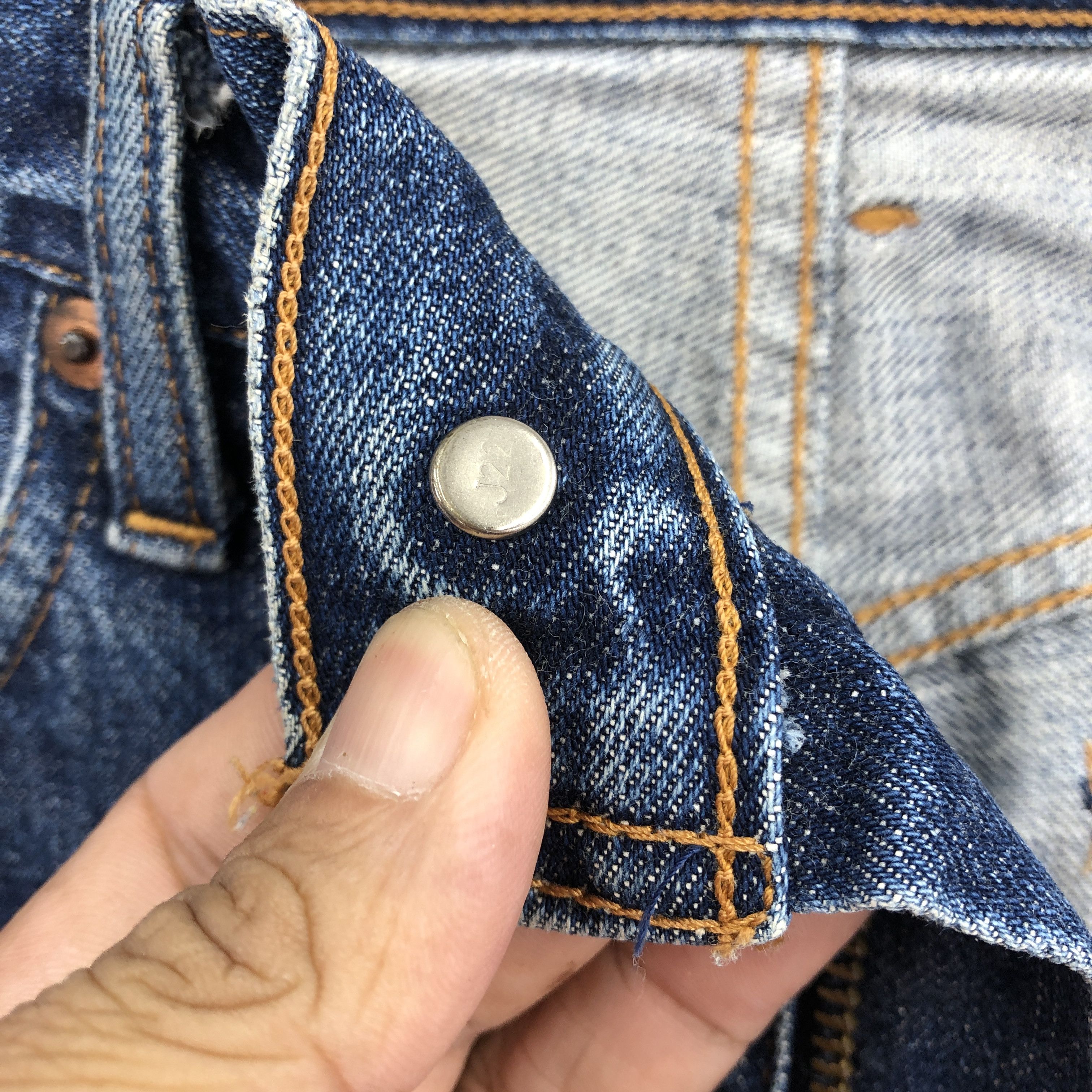 Levi's × Vintage Vintage Levis 504z Selvedge Jeans Faded Ripped Denim Size 28" / US 6 / IT 42 - 8 Thumbnail