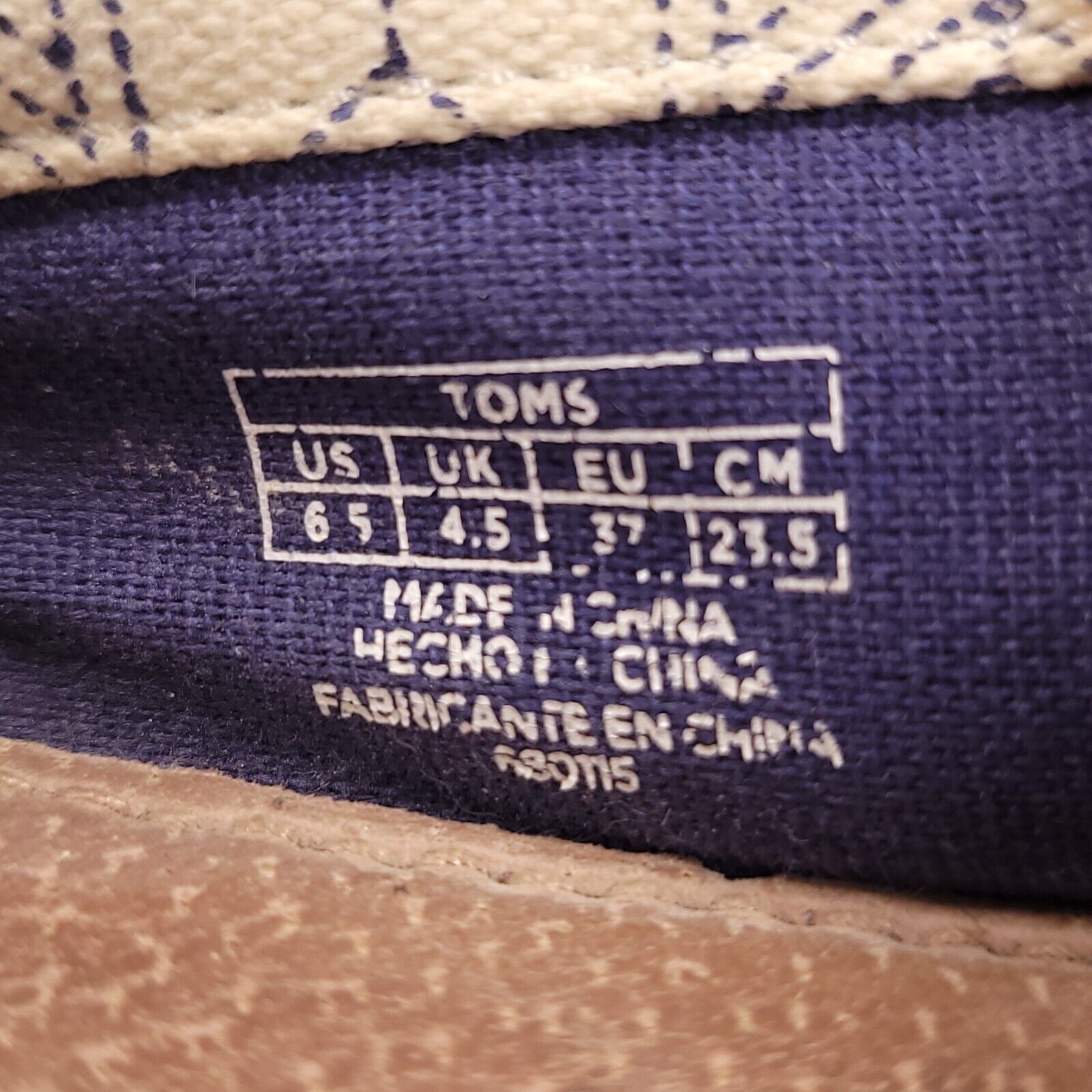 Toms Toms Casual Round Toe Ballet Flat Women Size 6.5 Beige White Size US 6.5 / IT 36.5 - 9 Thumbnail