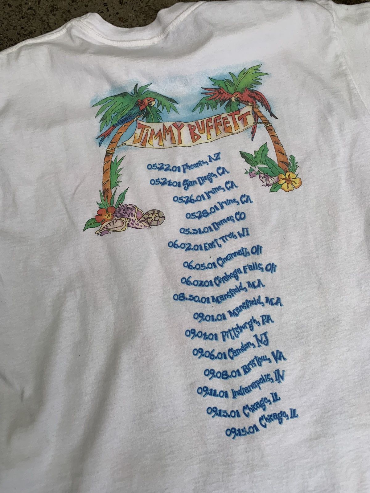 Band Tees × Vintage Vintage jimmy buffet a beach odyssey 2001 T shirt Size US L / EU 52-54 / 3 - 6 Thumbnail