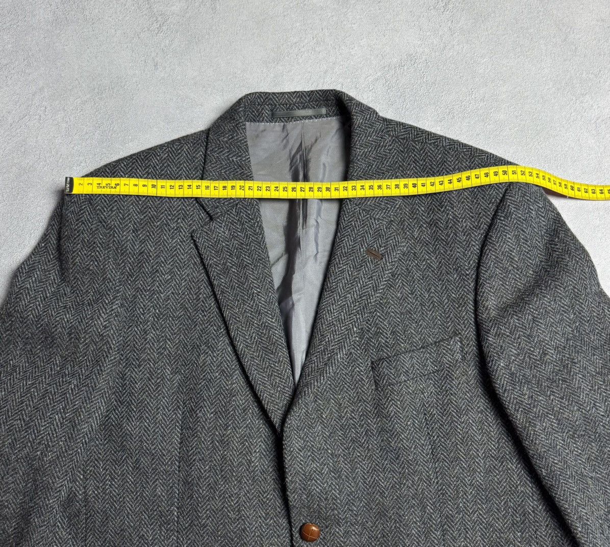 Harris Tweed Harris Tweed Vintage 100% Wool Blazer Jacket Diegel Size 46R - 16 Thumbnail