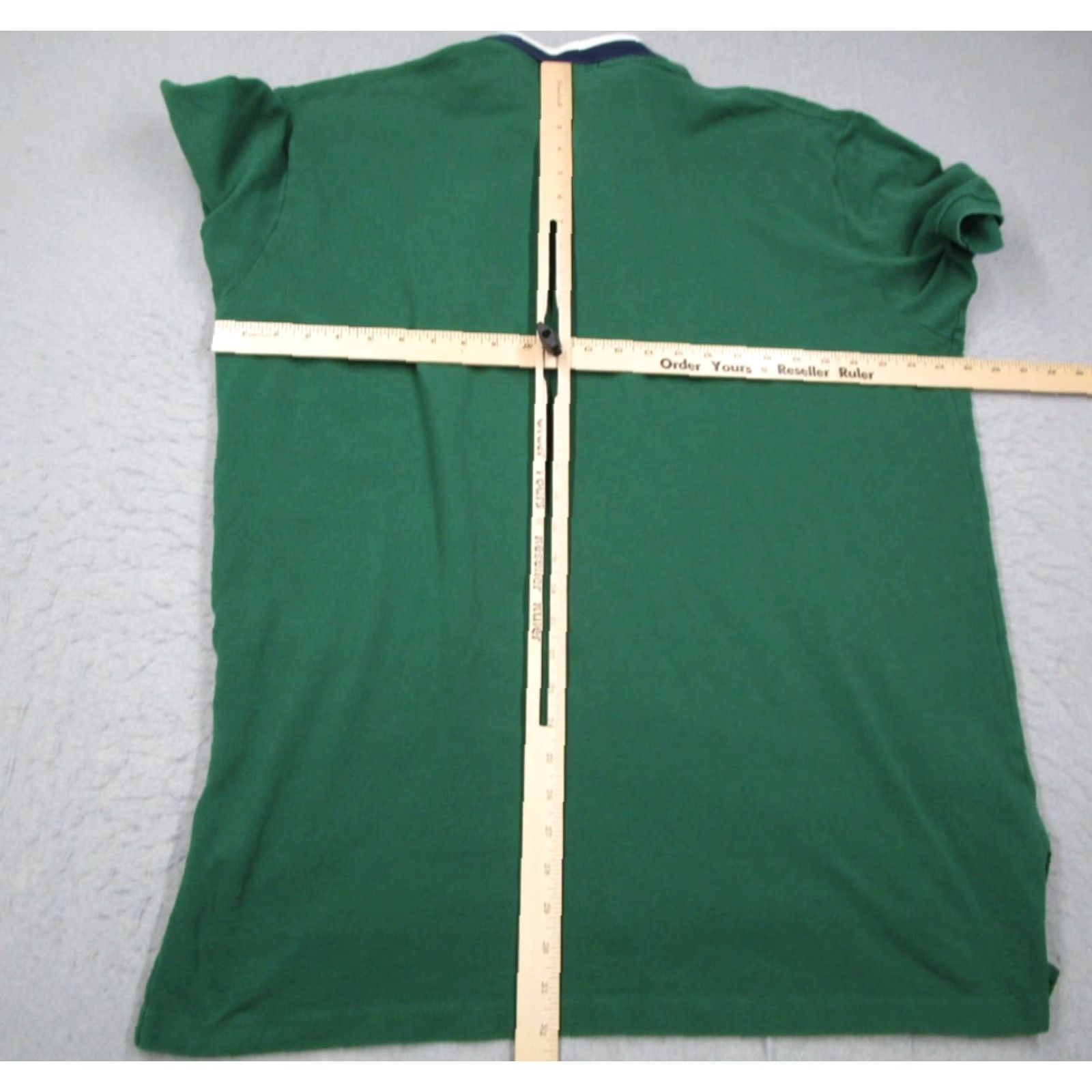 Polo Ralph Lauren Vintage Polo Ralph Lauren Men's 2XL Green Short Sleeve Pique Polo Shirt with Embroidered White Pony Logo Size US XXL / EU 58 / 5 - 4 Thumbnail