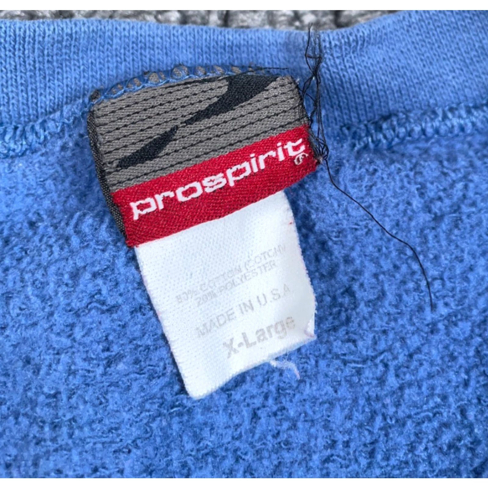 Vintage VINTAGE Pro Spirit Sweatshirt Mens XL Blue Crewneck Oversized 90s Faded Distressed Pullover Cotton-Poly Heavyweight Size US XL / EU 56 / 4 - 3 Thumbnail