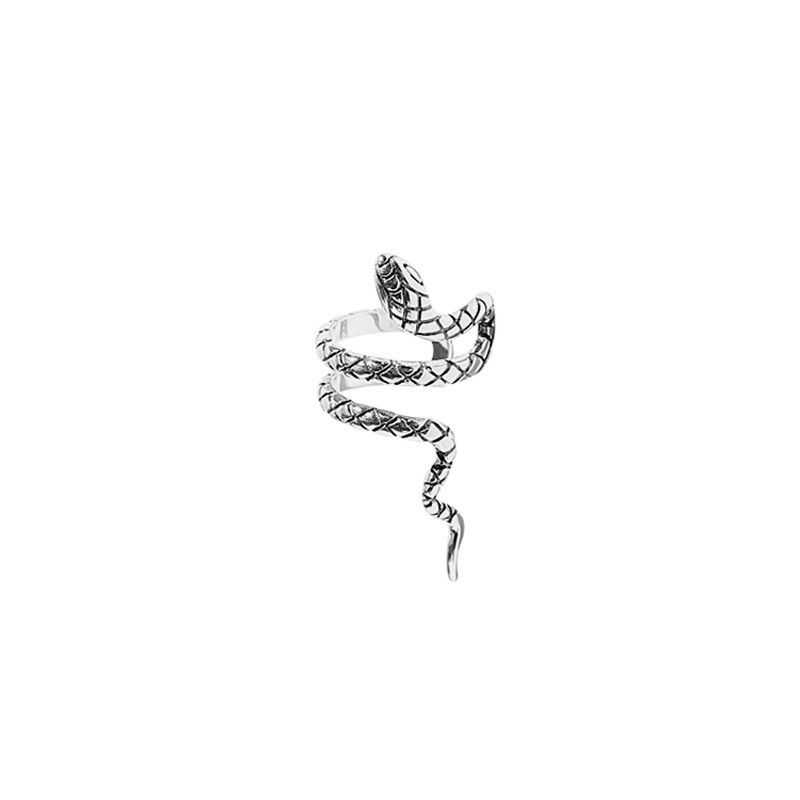 Jewelry Snake Modern Earrings One Pairs Chrome Jewelry Size ONE SIZE - 5 Thumbnail