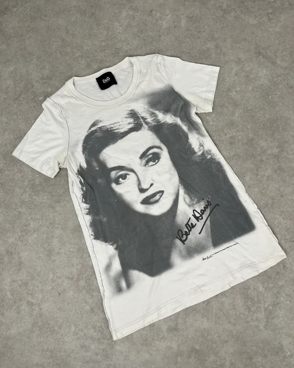Dolce & Gabbana 2000s Dolce & Gabbana Bette Davis White T -Shirt Size US S / EU 44-46 / 1 - 4 Thumbnail