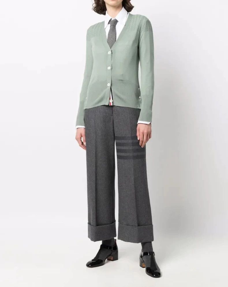 Thom Browne Thom Browne Dark grey trousers with four stripes Size 25" / US 0 / IT 36 - 8 Thumbnail