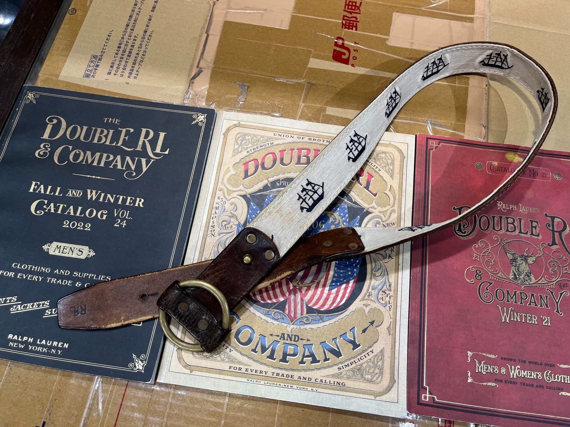 rrl limited edition leather belt by ralph lauren