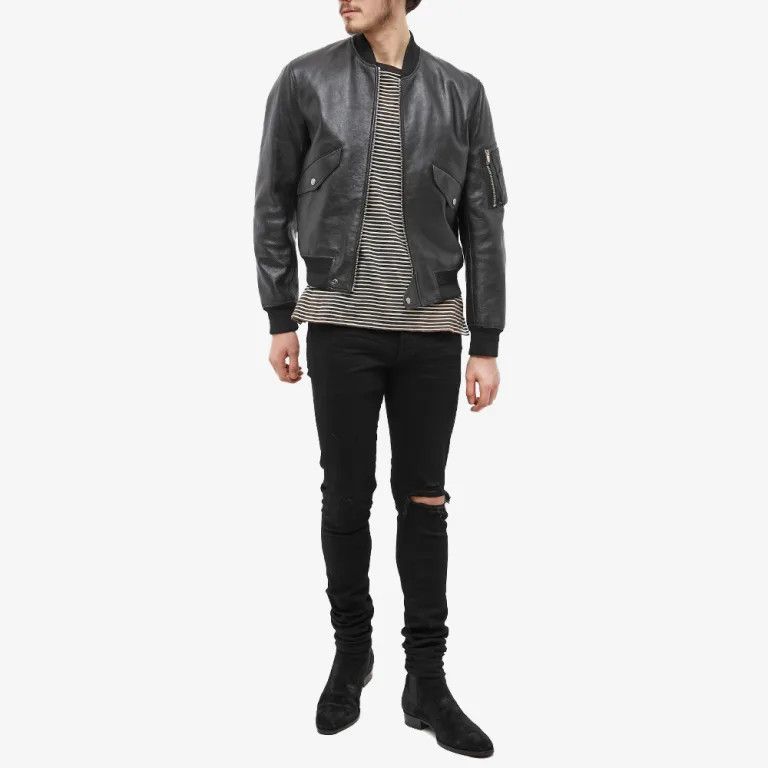 Amiri o1mle0426 Boken Jeans in Black Size US 29 - 4 Thumbnail