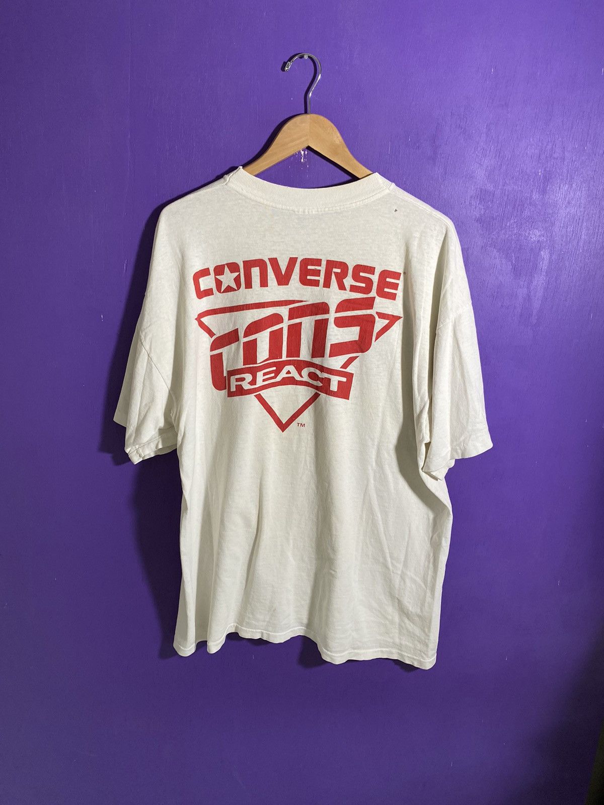Converse × Vintage Vintage 80s Converse Oklahoma hoops t-shirt Size US XL / EU 56 / 4 - 2 Thumbnail