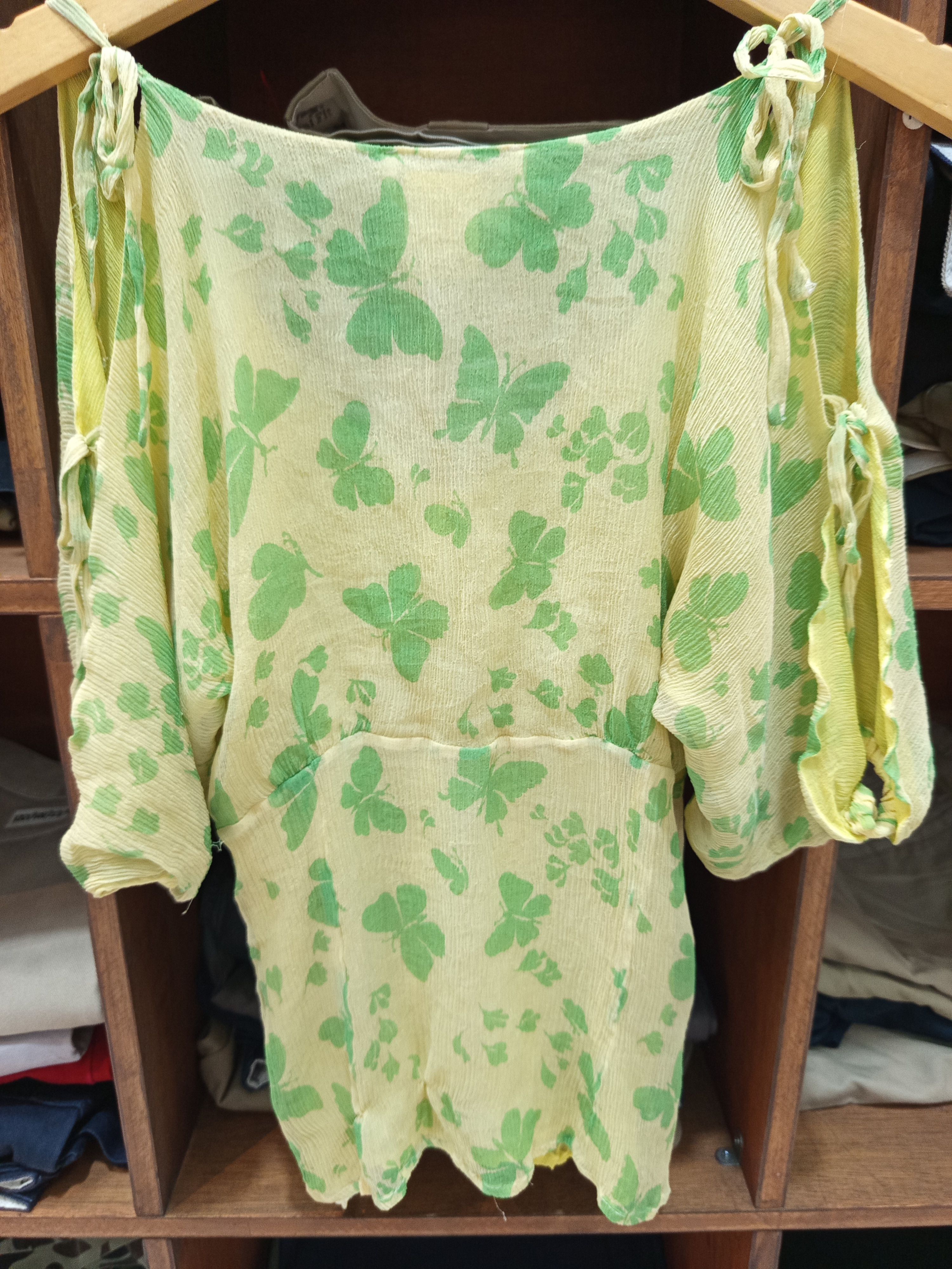 Paul & Joe Paul & Joe Butterfly Print Silk Blouse Made in France Size M / US 6-8 / IT 42-44 - 5 Thumbnail