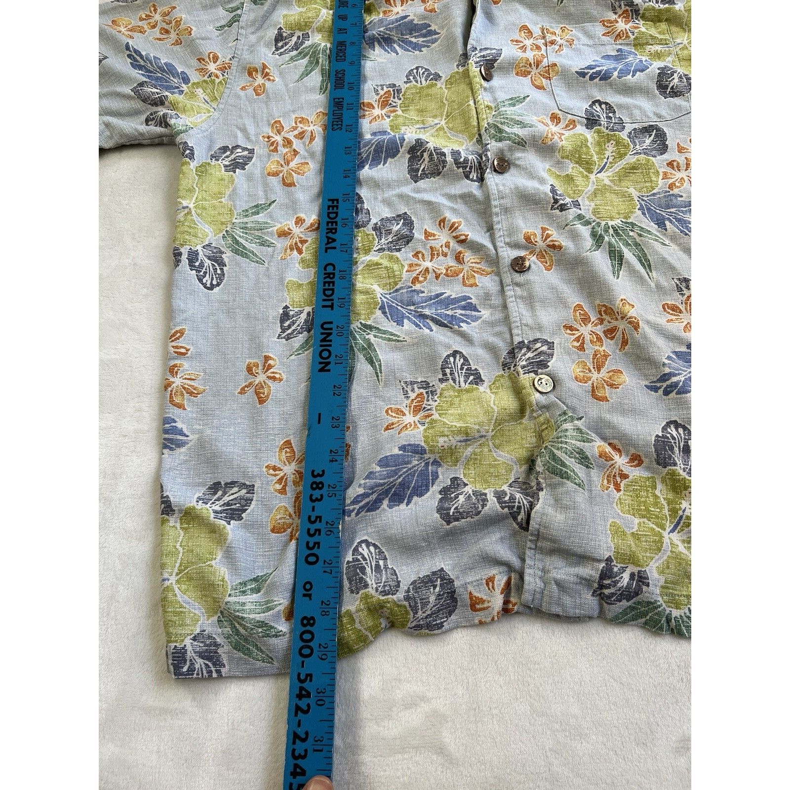 Tommy Bahama Vintage Tommy Bahama Hawaiian Shirt Size Large Floral Blue S Size US L / EU 52-54 / 3 - 2 Thumbnail