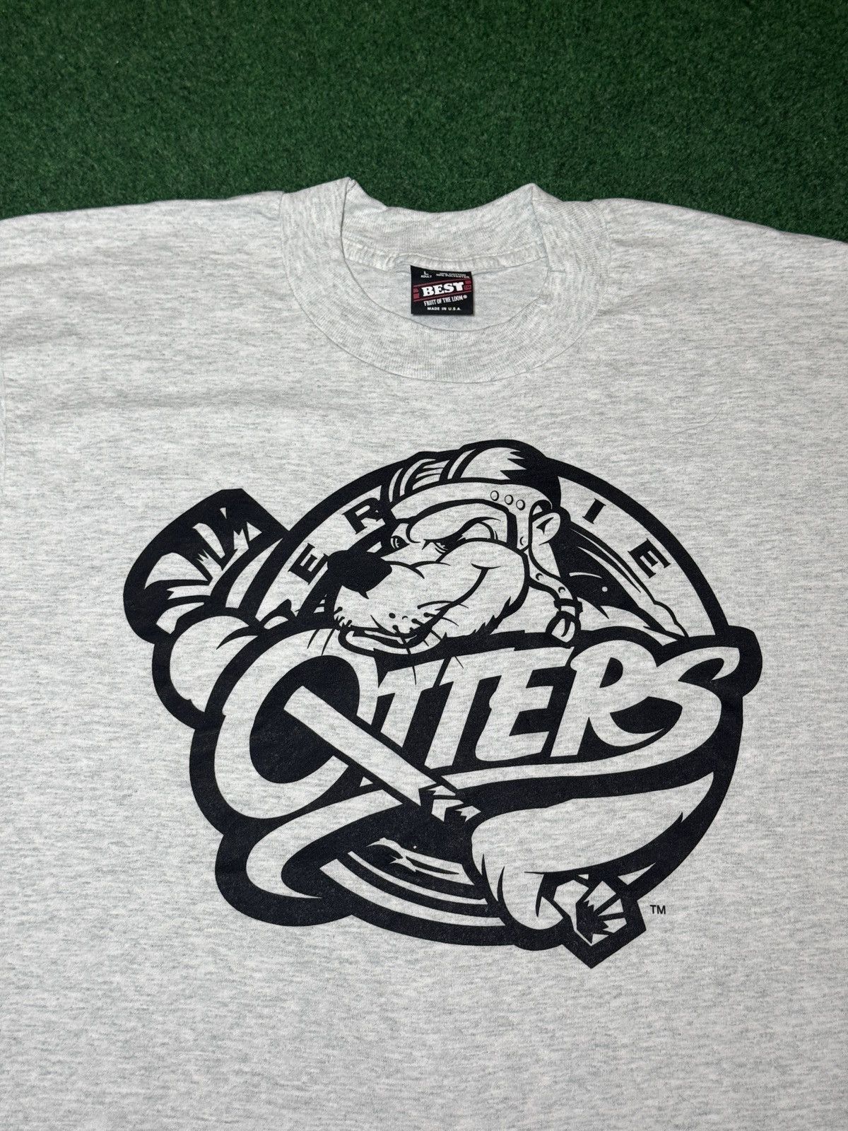 Vintage Erie Otters Hockey Vintage Gray Large 21x29 90s T Shirt Size US L / EU 52-54 / 3 - 2 Thumbnail