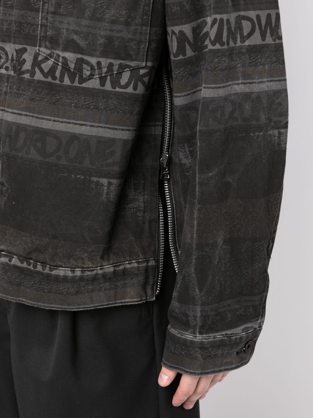 Sacai o1mris0824 Denim Jacket in Black Size US M / EU 48-50 / 2 - 7 Thumbnail