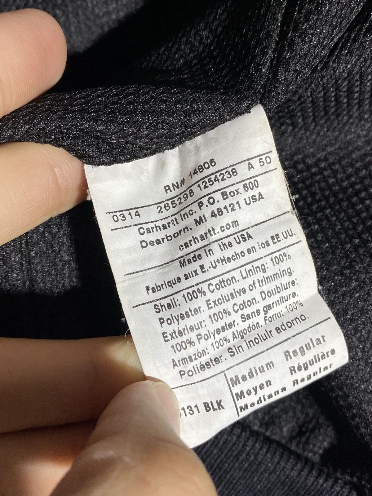 Carhartt Vintage Carhartt Made In USA Active Jacket Black Size US M / EU 48-50 / 2 - 12 Thumbnail