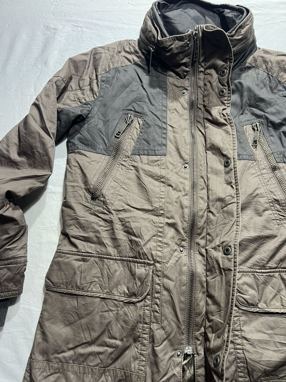 Guess Guess Men's Military Quilted Cotton M65 Field Jacket Size US M / EU 48-50 / 2 - 11 Thumbnail