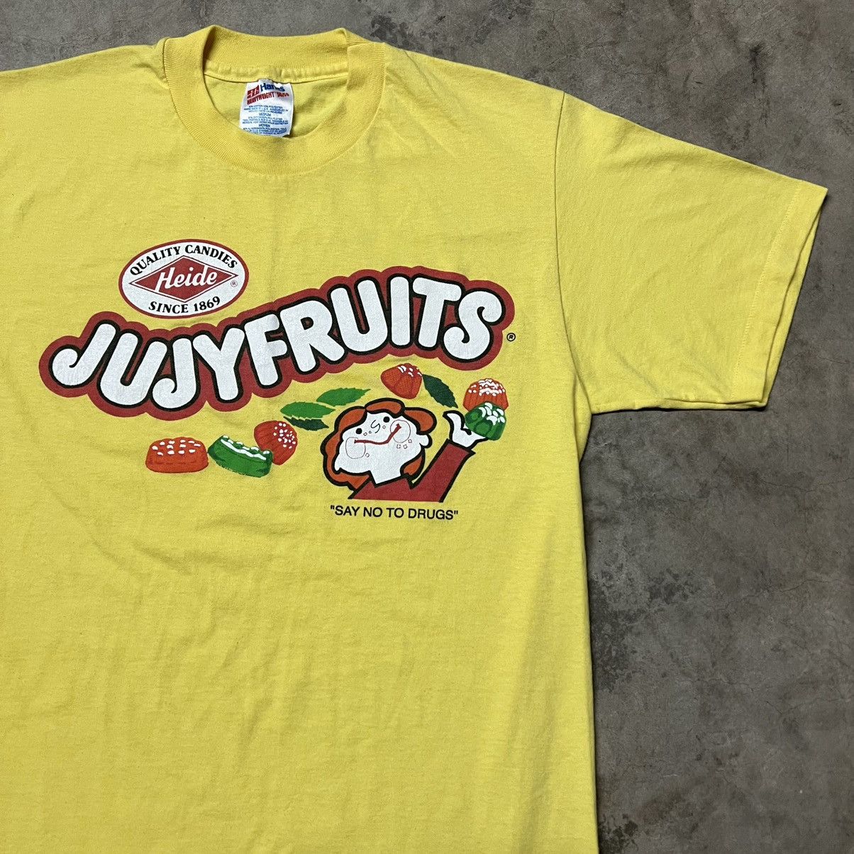 Hypebeast × Vintage Vintage 90’s JujyFruits Candy 🇺🇸 “Say No To Drugs” T-Shirt Size US M / EU 48-50 / 2 - 1 Thumbnail
