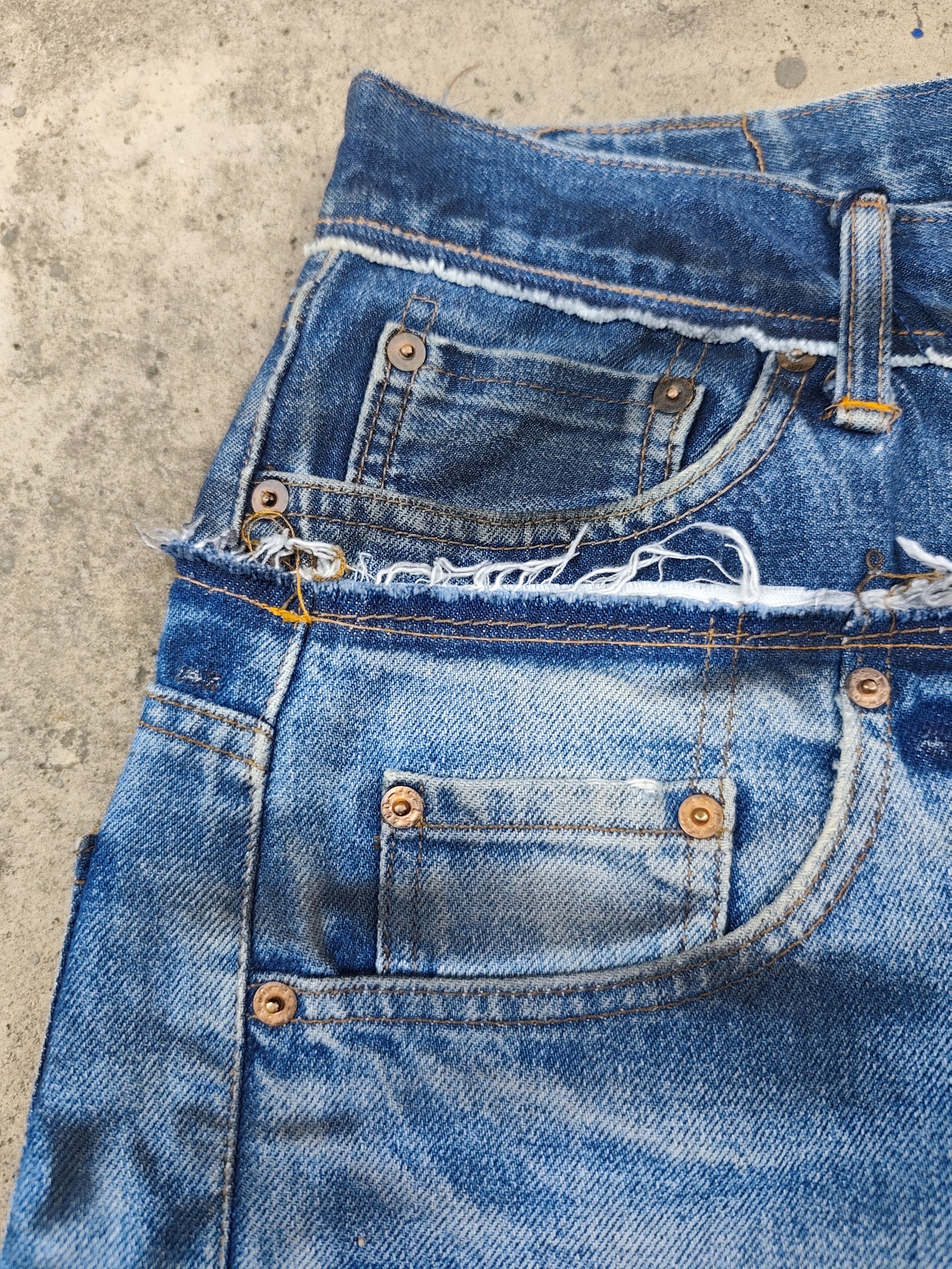 Comme des Garcons Homme Plus Comme des Garcons Homme AD1997 Patchwork Levi's Denim Pants Size US 30 / EU 46 - 10 Thumbnail