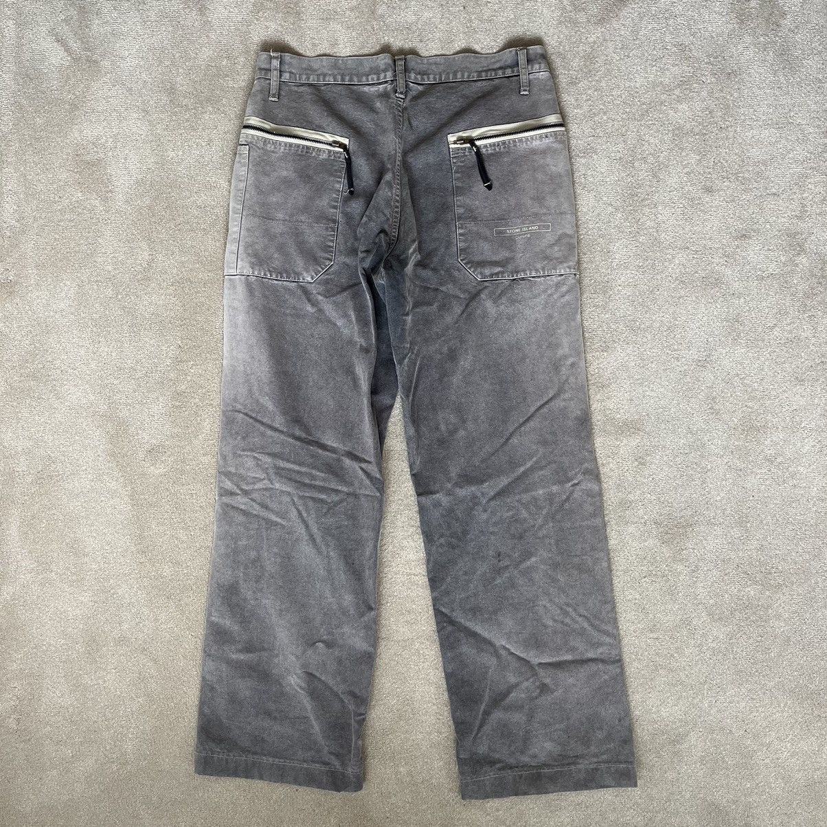 image of Stone Island Denim Zip Trousers in Grey, Men's (Size 32)