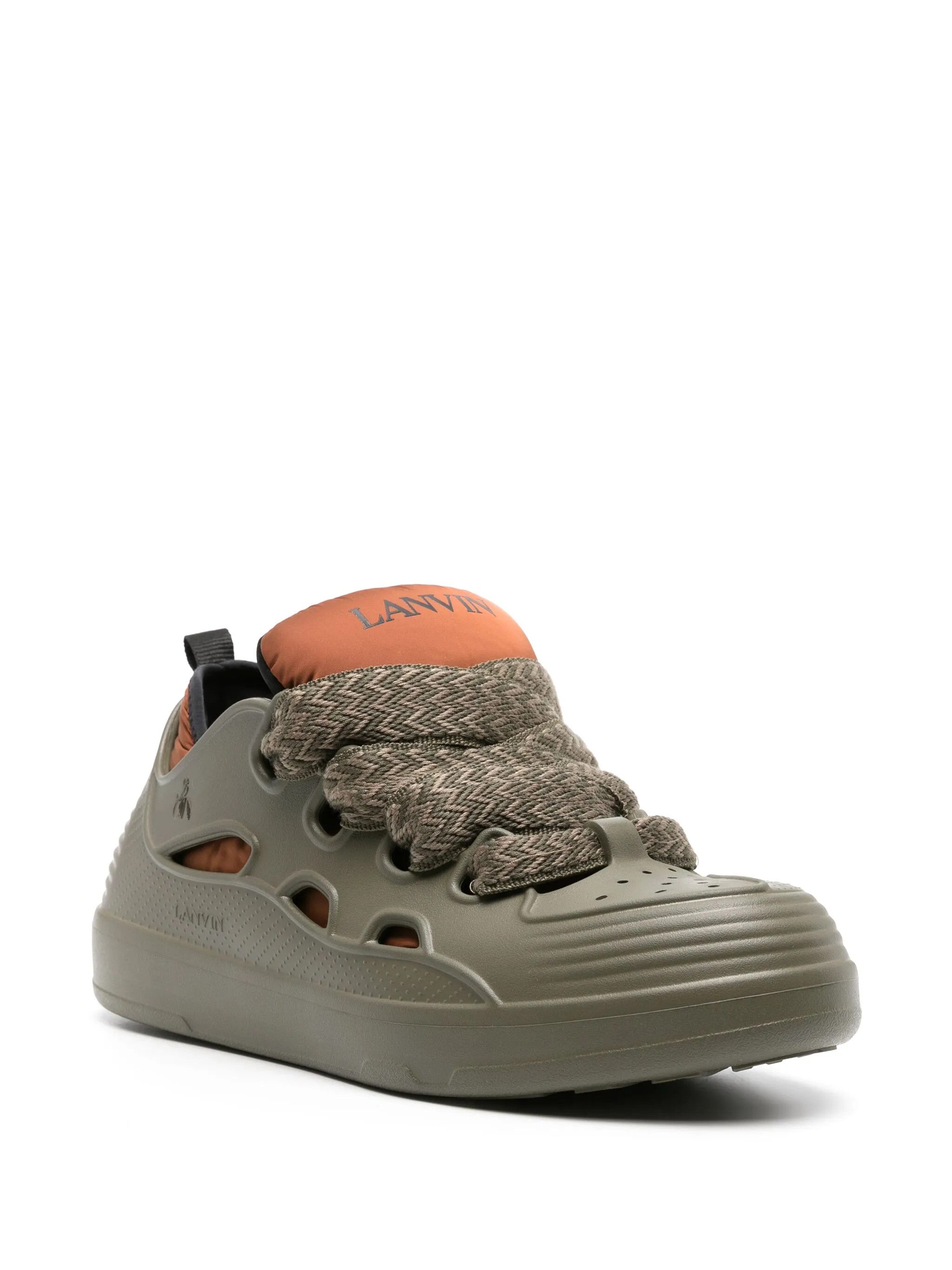 Lanvin o1y0125 Low-Top Sneakers in Military Green/Brown Size US 9 / EU 42 - 2 Thumbnail
