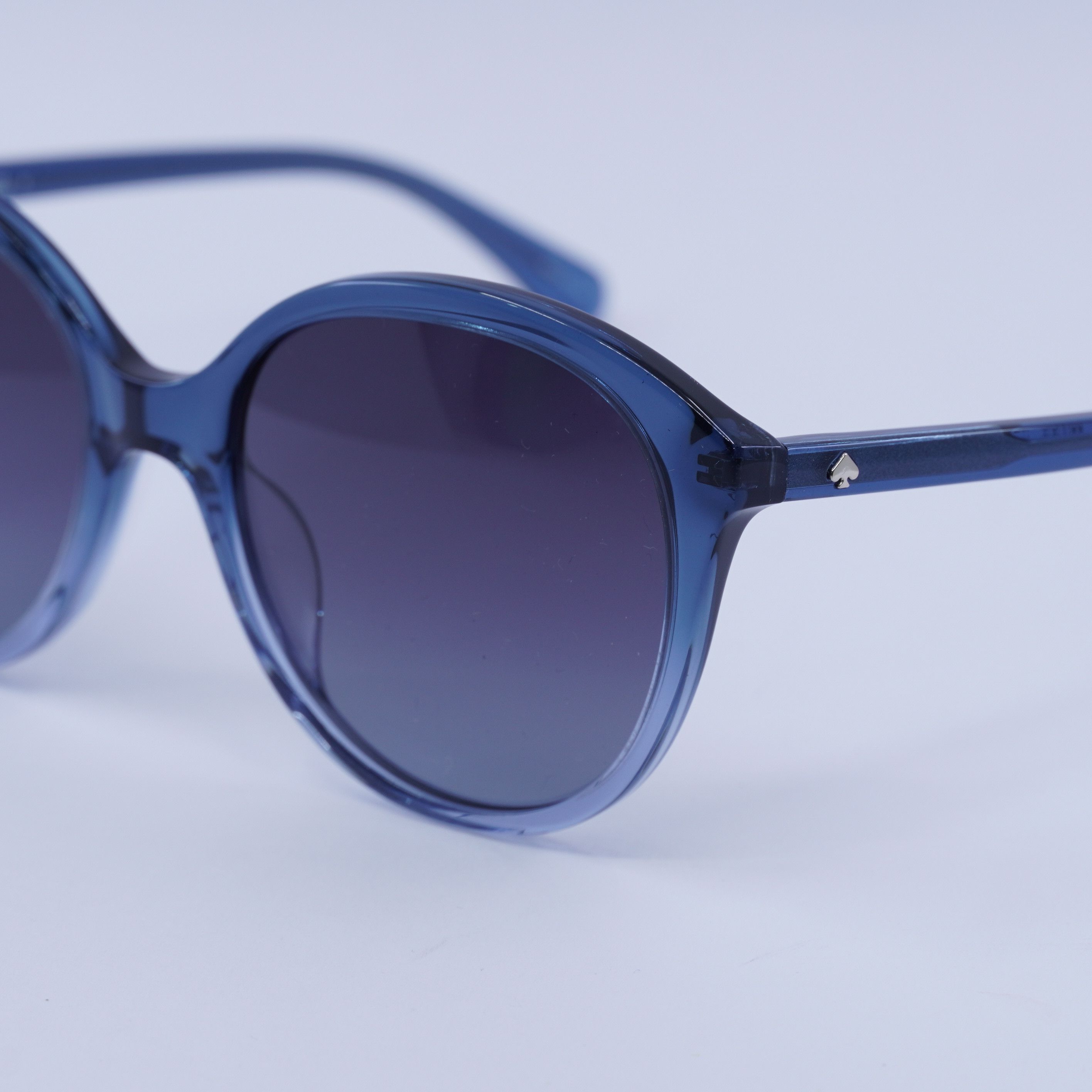 Kate Spade Kate Spade BRIA/G/S 0WTA 9O Sunglasses Blue Round Frame Size ONE SIZE - 7 Thumbnail