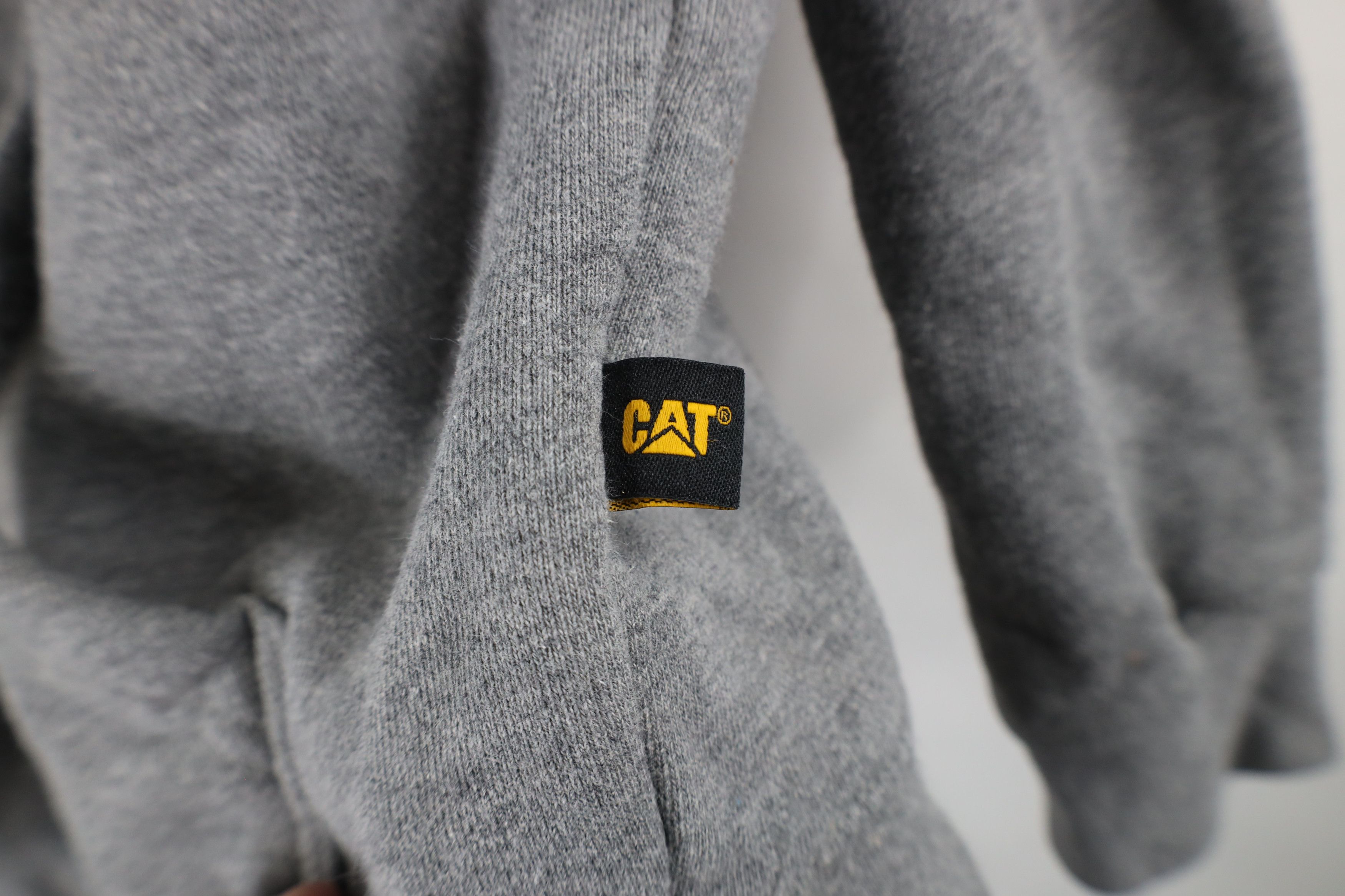 Caterpillar × Vintage Vintage Y2K Cat Caterpillar Heavyweight Hoodie Sweatshirt Size US L / EU 52-54 / 3 - 10 Thumbnail