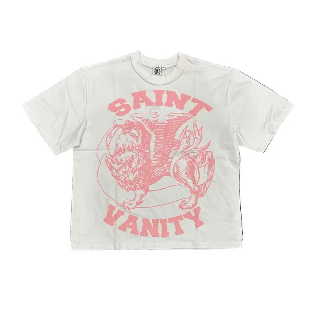 Saint Vanity Griffin Tee White Pink Size US XL / EU 56 / 4 - 1 Preview