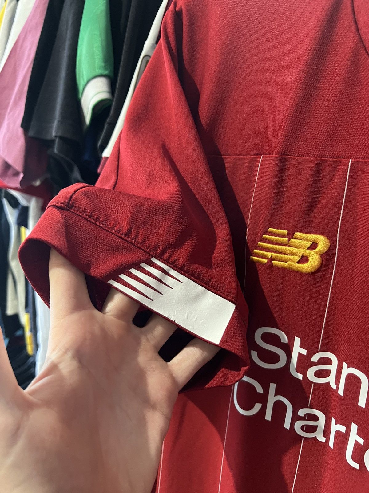 New Balance 2019-2020 NEW BALANCE LIVERPOOL HOME FOOTBALL SHIRT SOCCER Size US XL / EU 56 / 4 - 3 Thumbnail