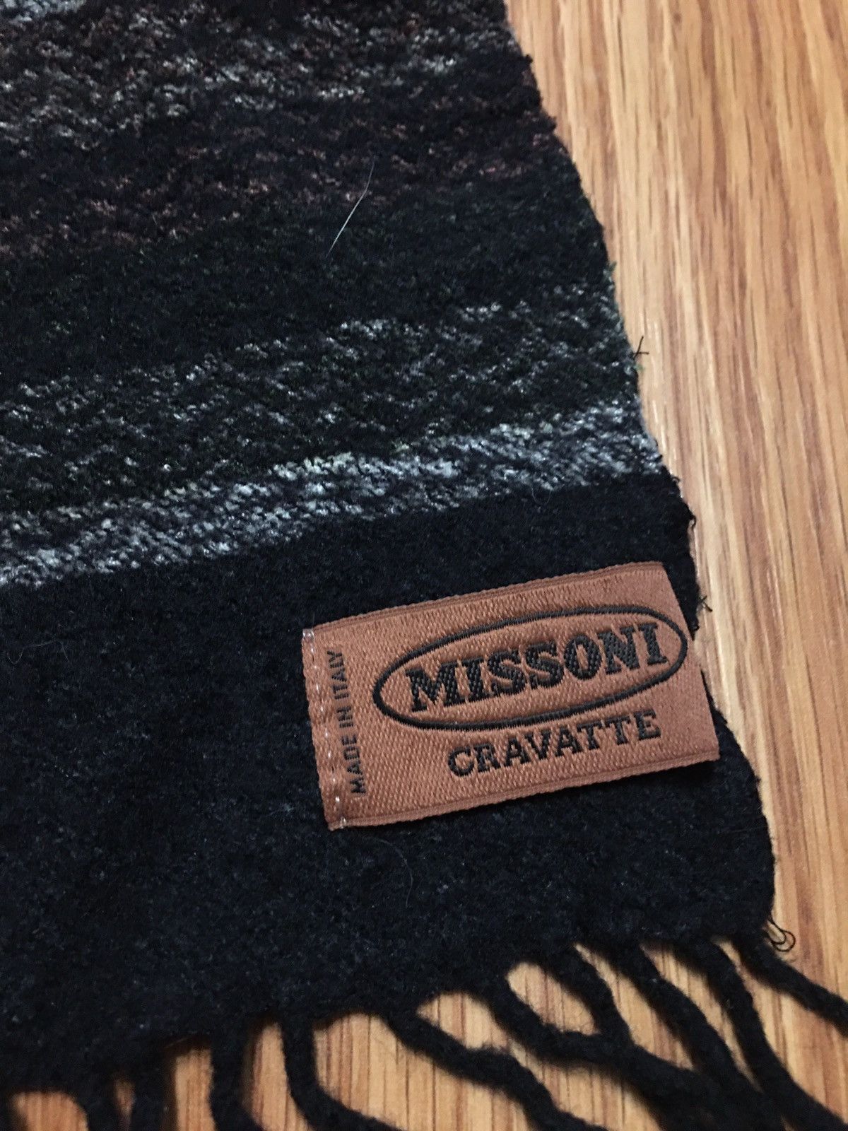 Missoni MiSSONI Vintage Wool Stripped Mens Scarf Size ONE SIZE - 5 Thumbnail