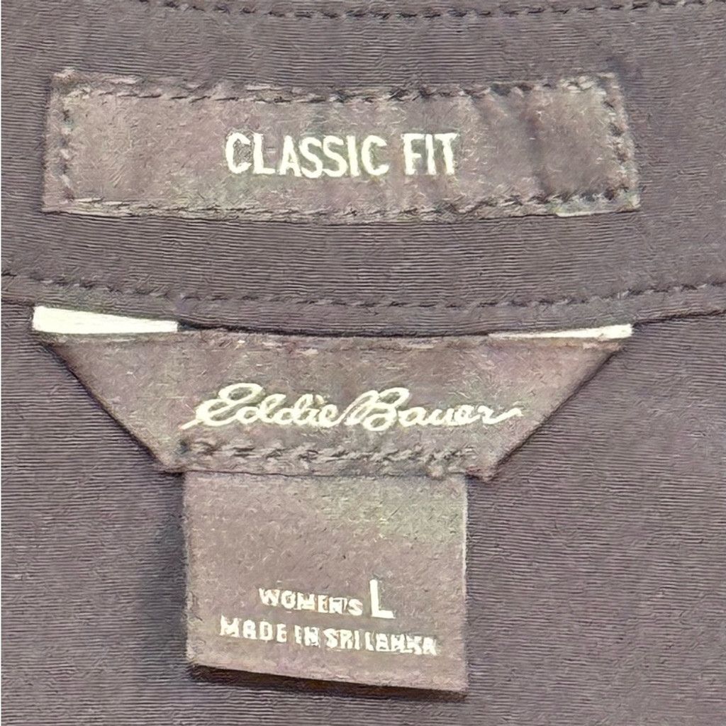 Eddie Bauer EDDIE BAUER Slim Fit Button up Ladies Shirt SIZ L Super Soft Size L / US 10 / IT 46 - 3 Thumbnail
