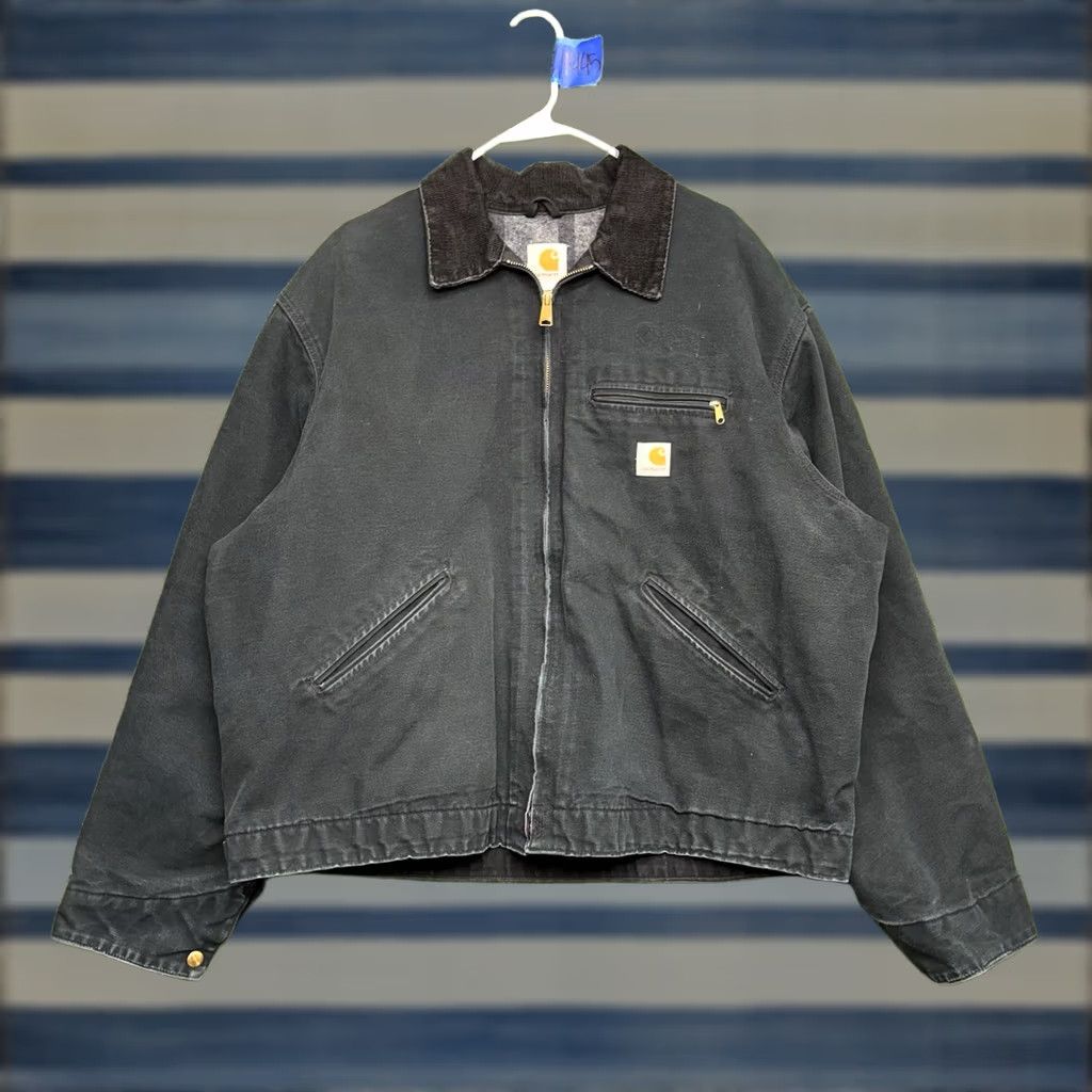 Carhartt VINTAGE Carhartt Detroit Jacket Mens 50 J01 Blanket Lining Made In USA Workwear Jacket Size US M / EU 48-50 / 2 - 1 Thumbnail