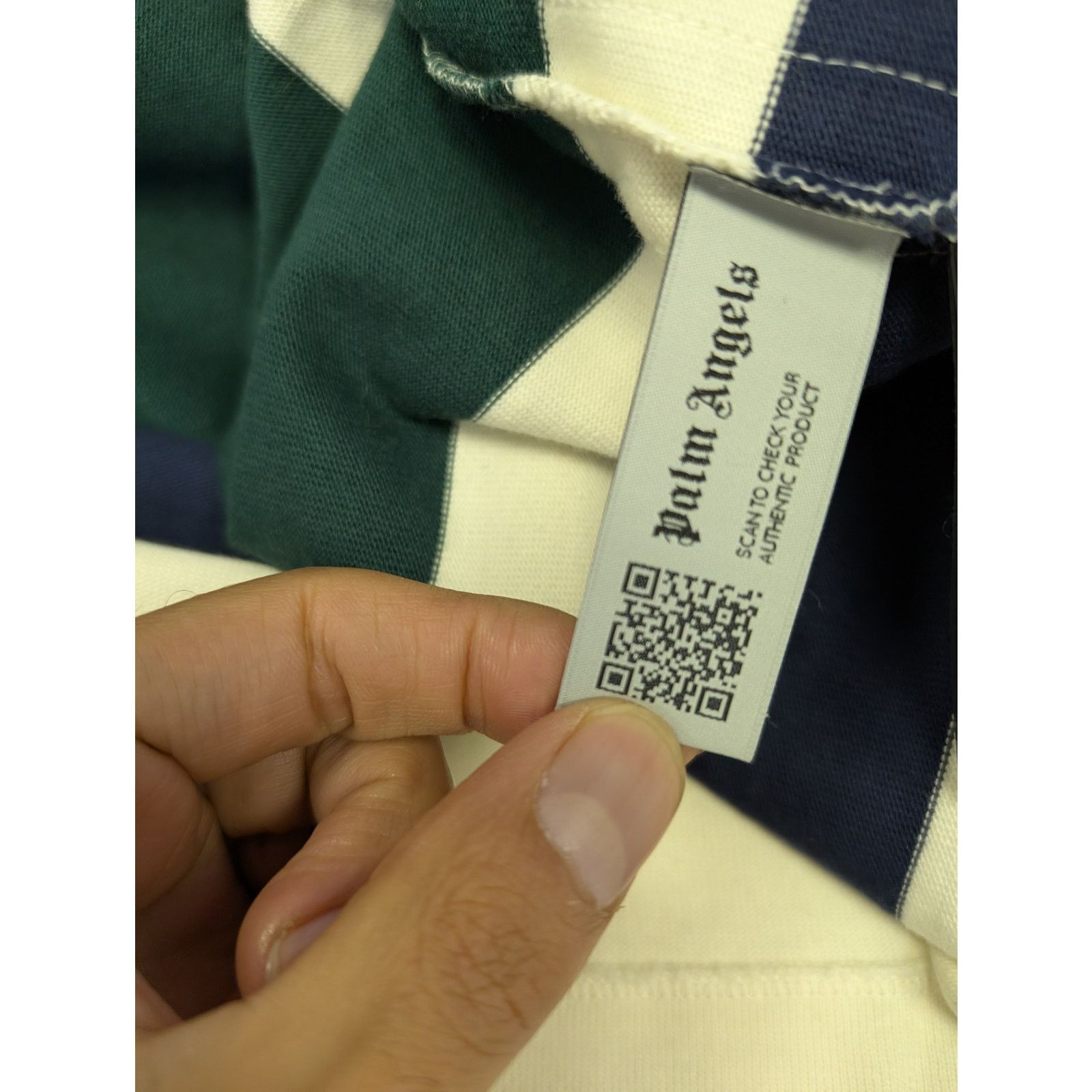 Palm Angels o1rshd1 PA Monogram Rugby Polo in Butter/Red Size US M / EU 48-50 / 2 - 14 Thumbnail